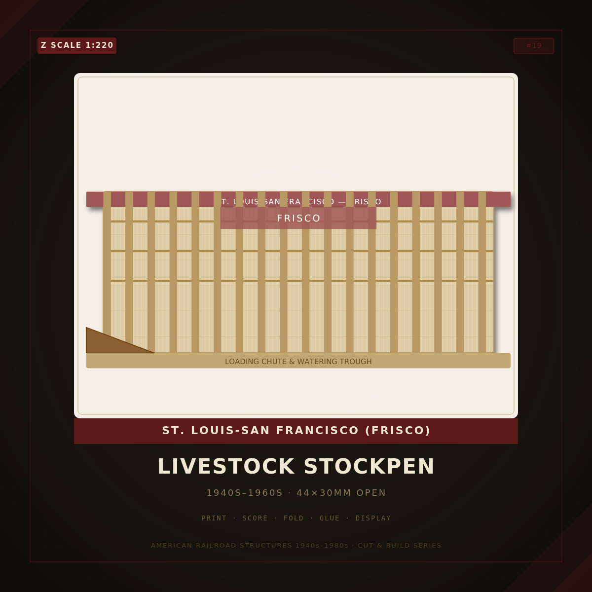 Z Scale: Frisco Stockpen