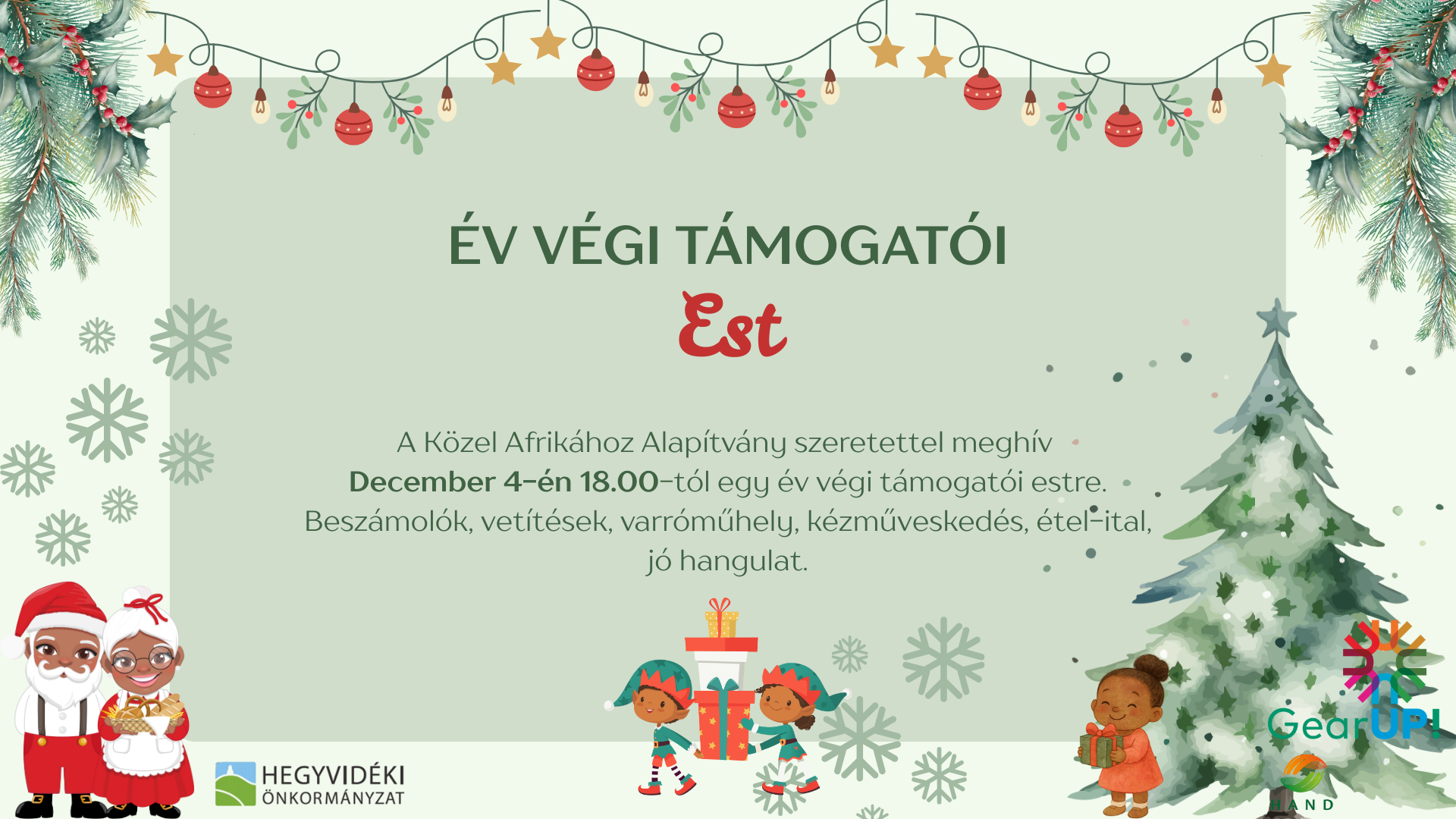 Év végi támogatói est