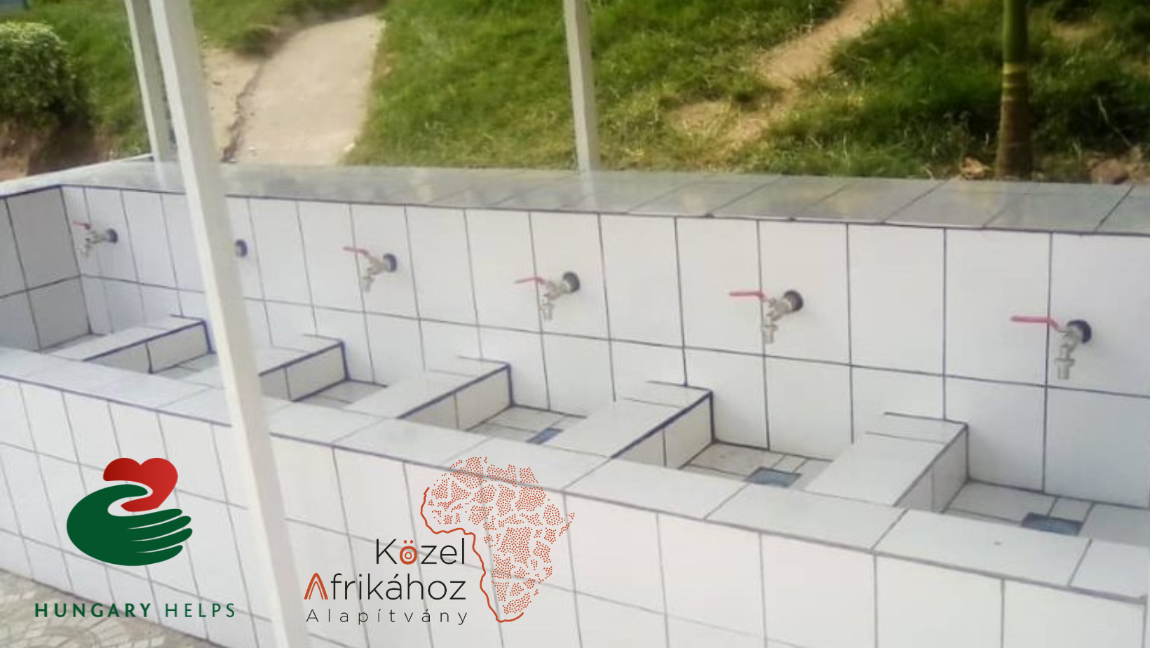 Elkészült a kézmosó állomásunk Ruandában!