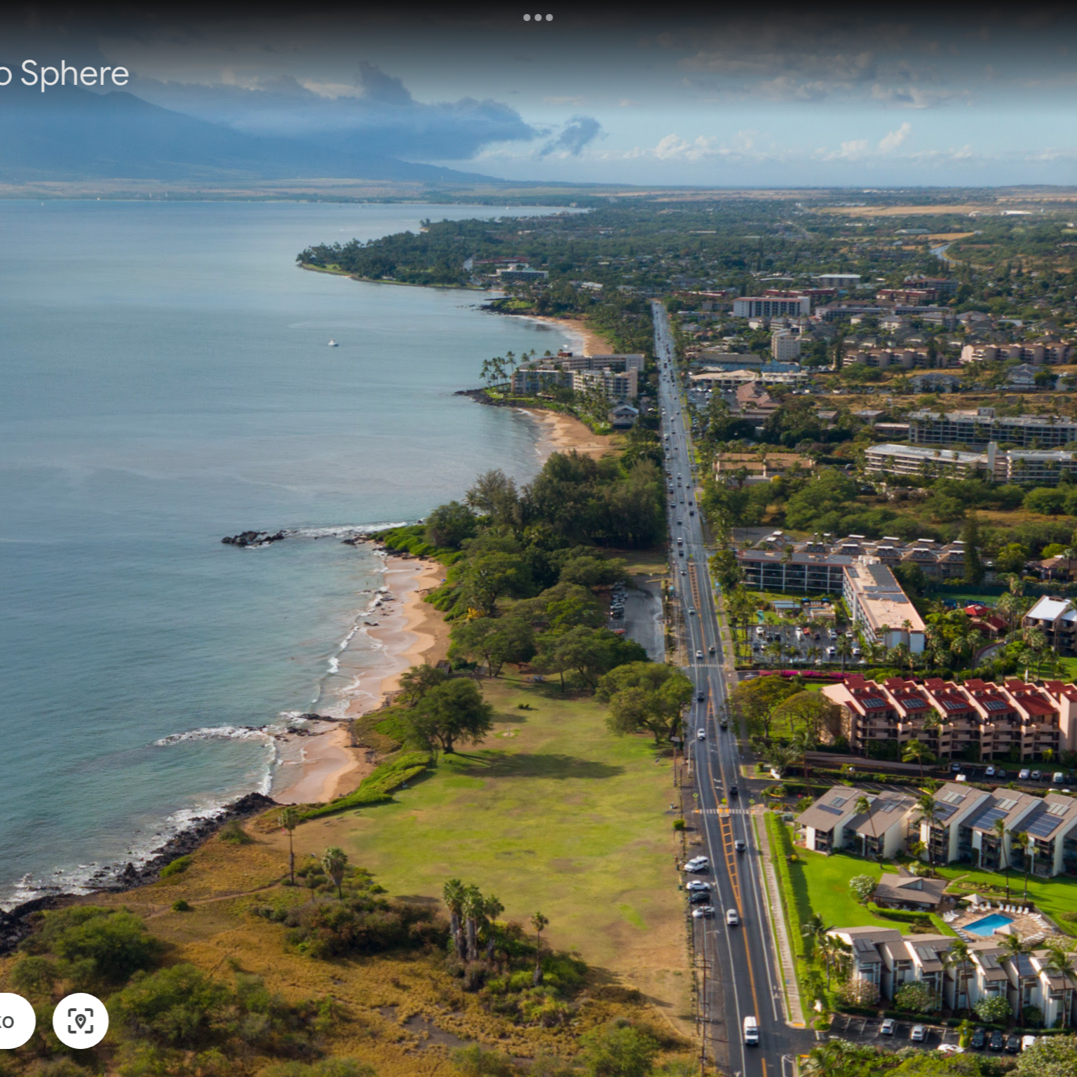 The Kamaole Ahupuaa looking north along South Kihei Road