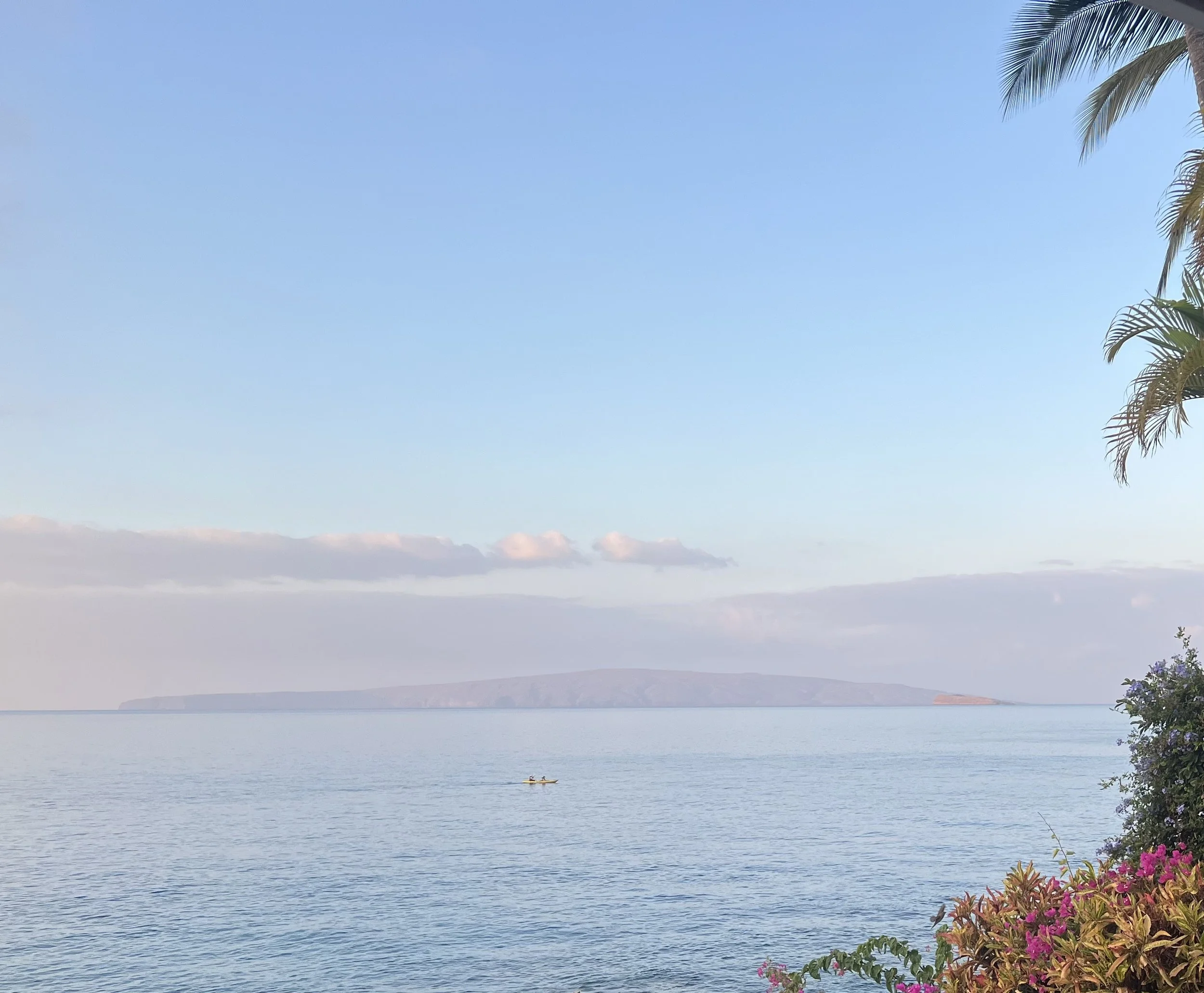 The calm ocean waters off Kihei, Maui