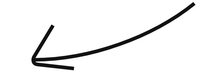 Image of a black hand drawn arrow.