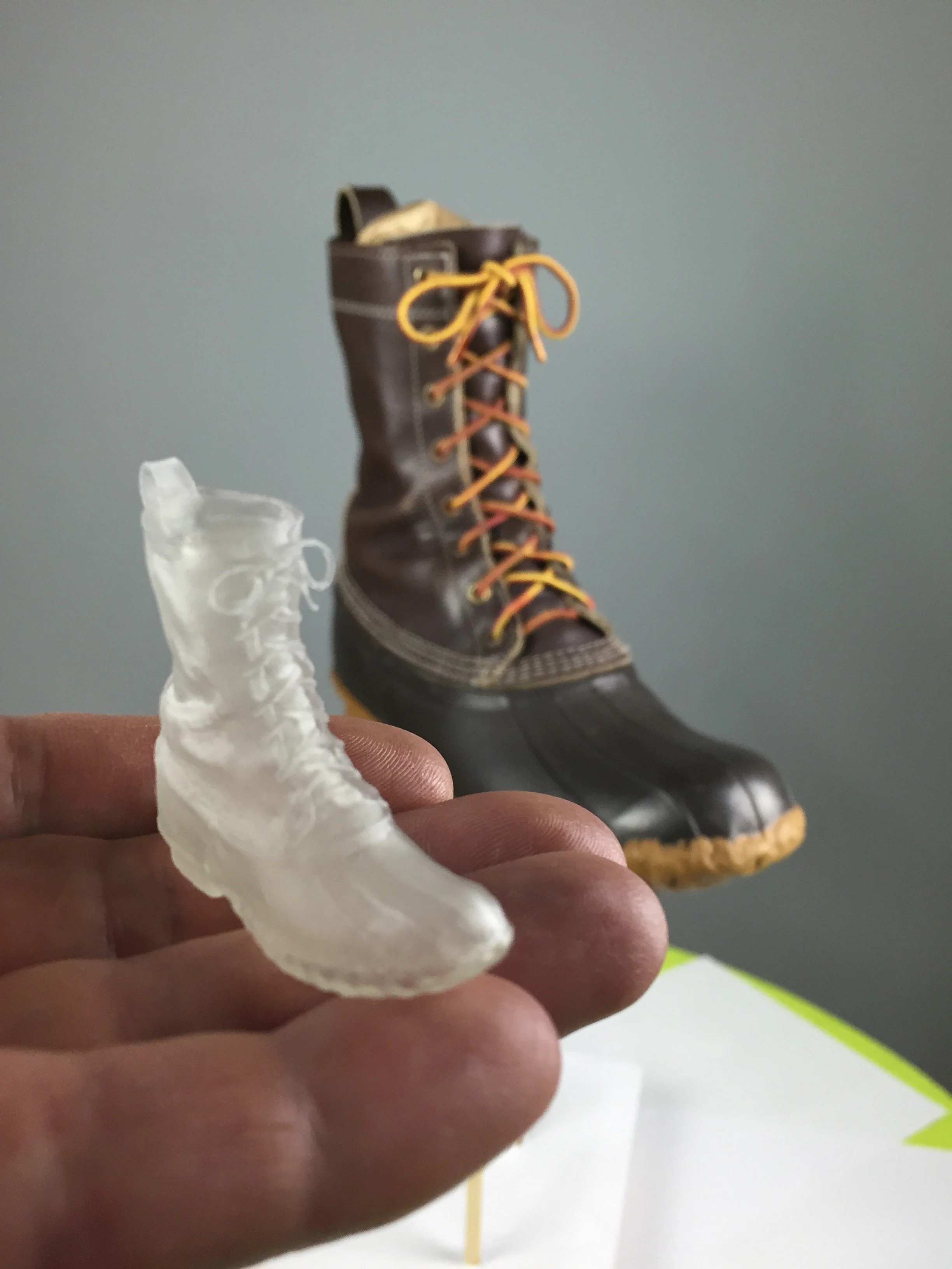 Bean boot scan and 3D print