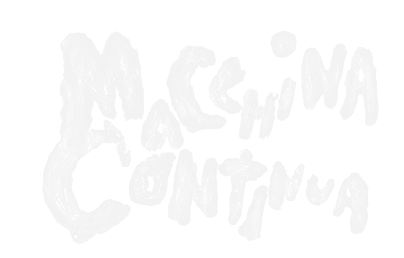 Testo scritto a mano: 'Macchina Continua'.