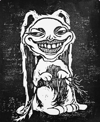 "Silly Rabbit" Block Print 2024