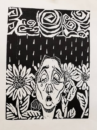 "Sunshine & Rain" Block Print 2020