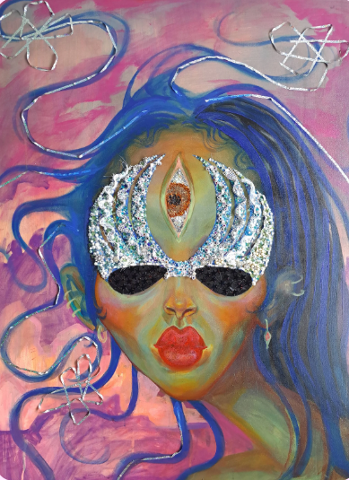 "The Oracle" Mixed Media 2024