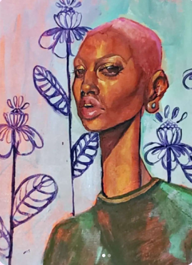 "Self Portrait" Acrylic on Canvas 2021