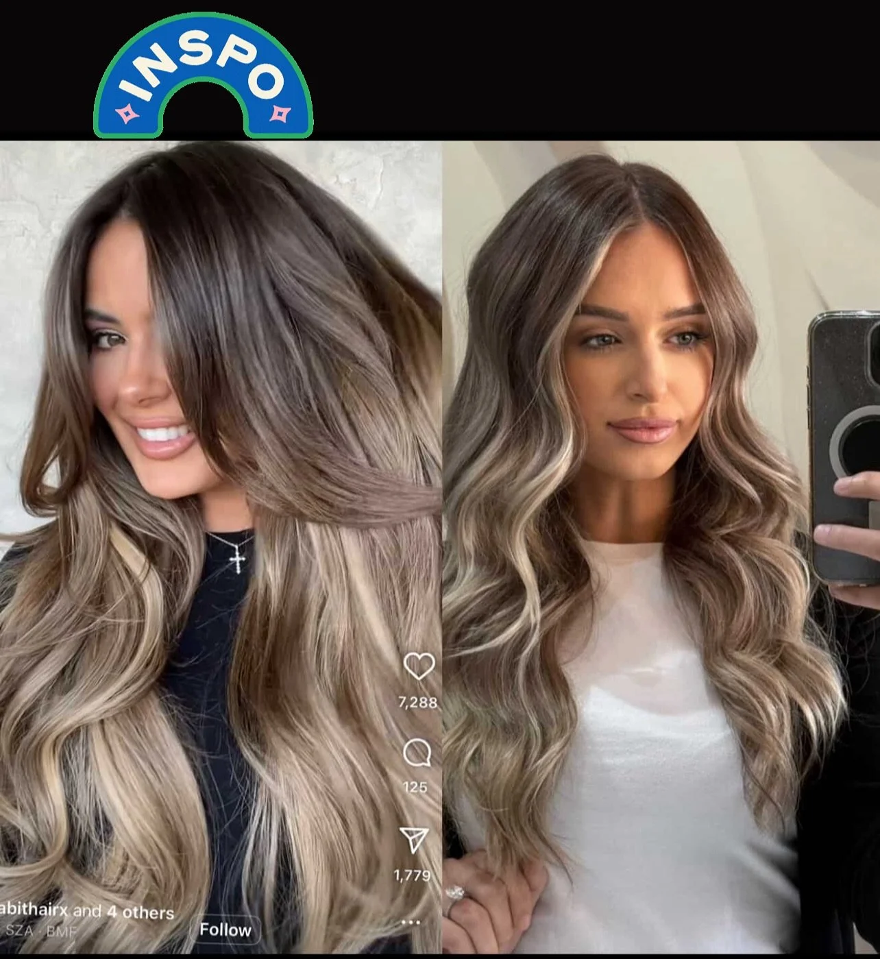 From vision to reality &mdash; this transformation features a reverse balayage~few micro highs &amp; lowlights for added depth, a root drop for seamless blending, and a soft tip-out for brightness through the ends. Swipe to see the before and after🤌