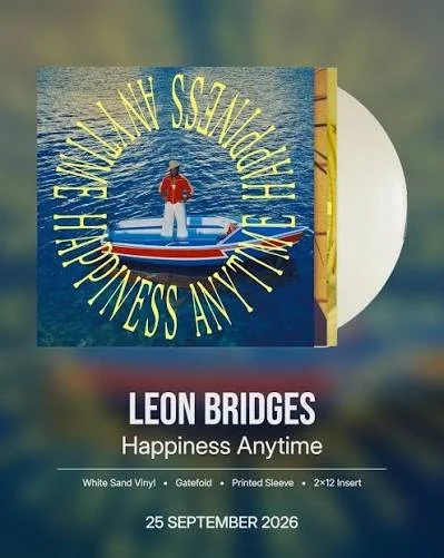 Leon Bridges Happiness Anytime White Sand Vinyl.jfif