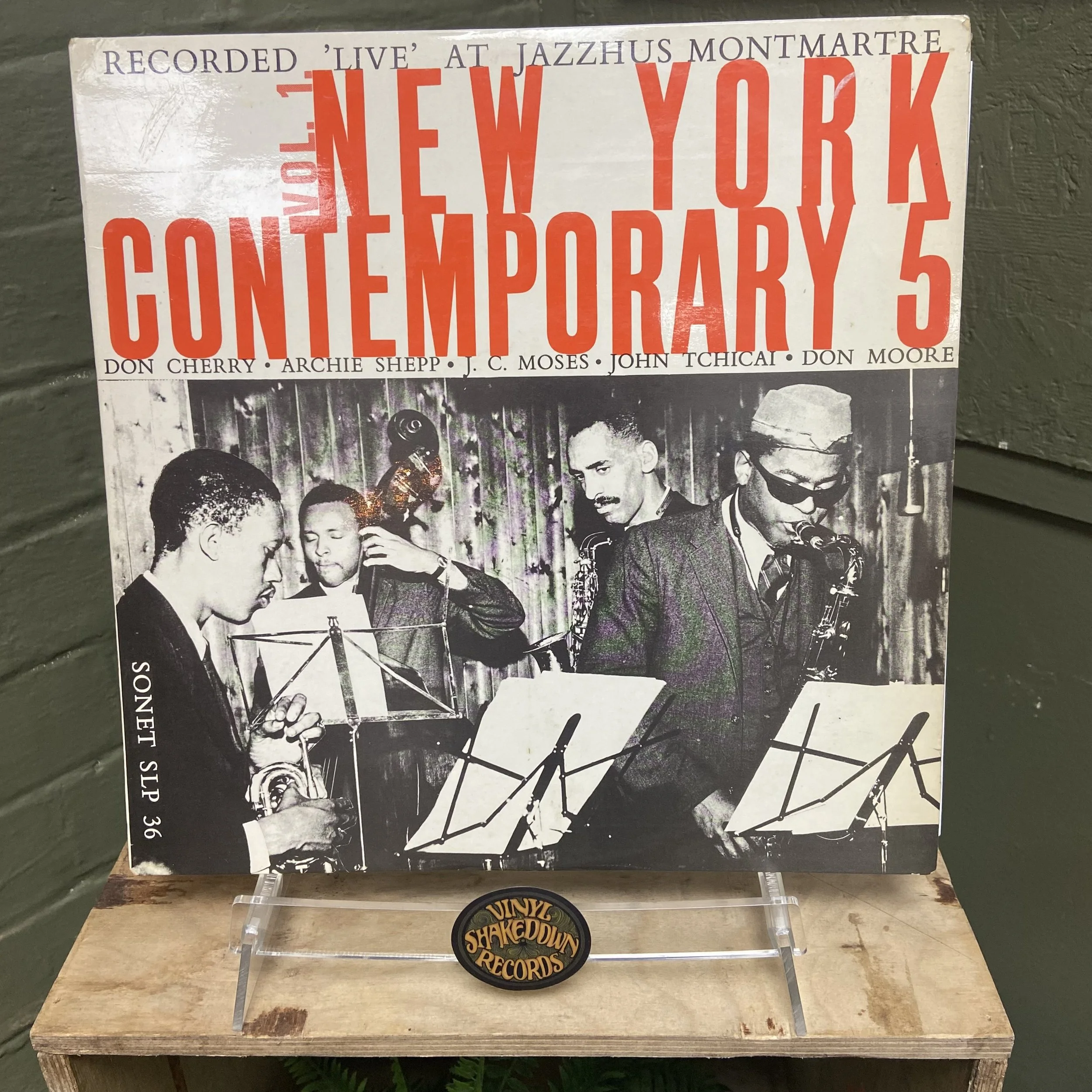 New York Contemporary 5 'Vol. 1 Live at Jazzhus Montmartre' (1964) - First Press, Sonet SLP 36 - EX VINYL Free Jazz