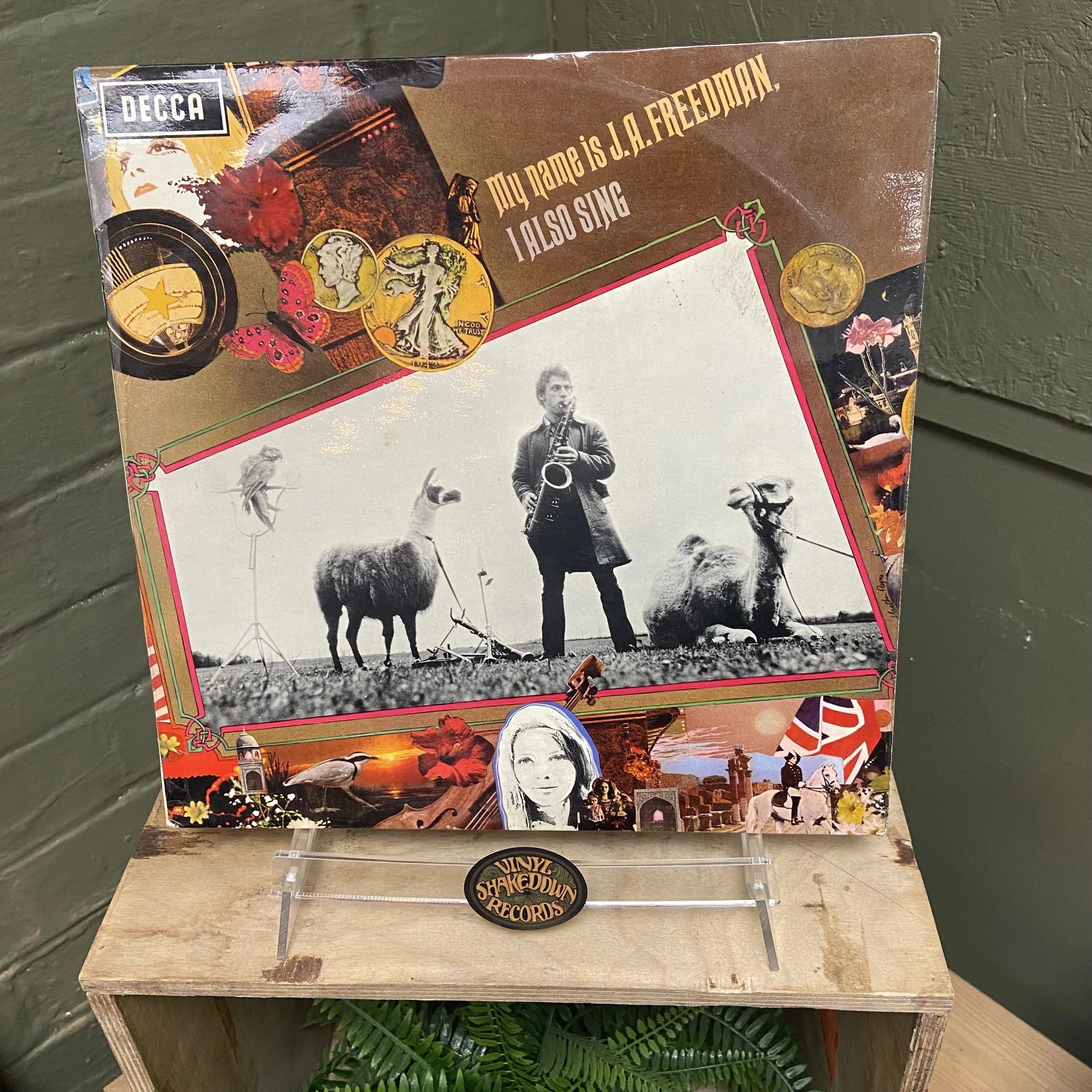 J. A. Freedman 'My name is J. A. Freedman, I Also Sing' (1969) UK First Press - VG+ VINYL