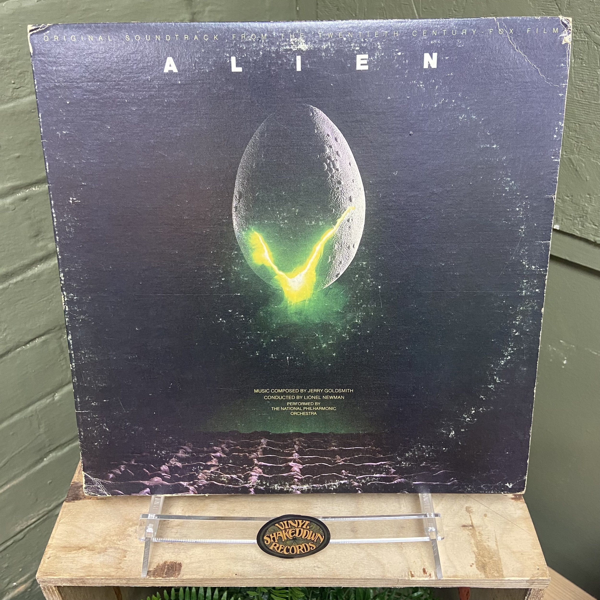 Jerry Goldsmith 'Alien' Soundtrack (1979) - USA Press with Inner, T-593 - VG VINYL