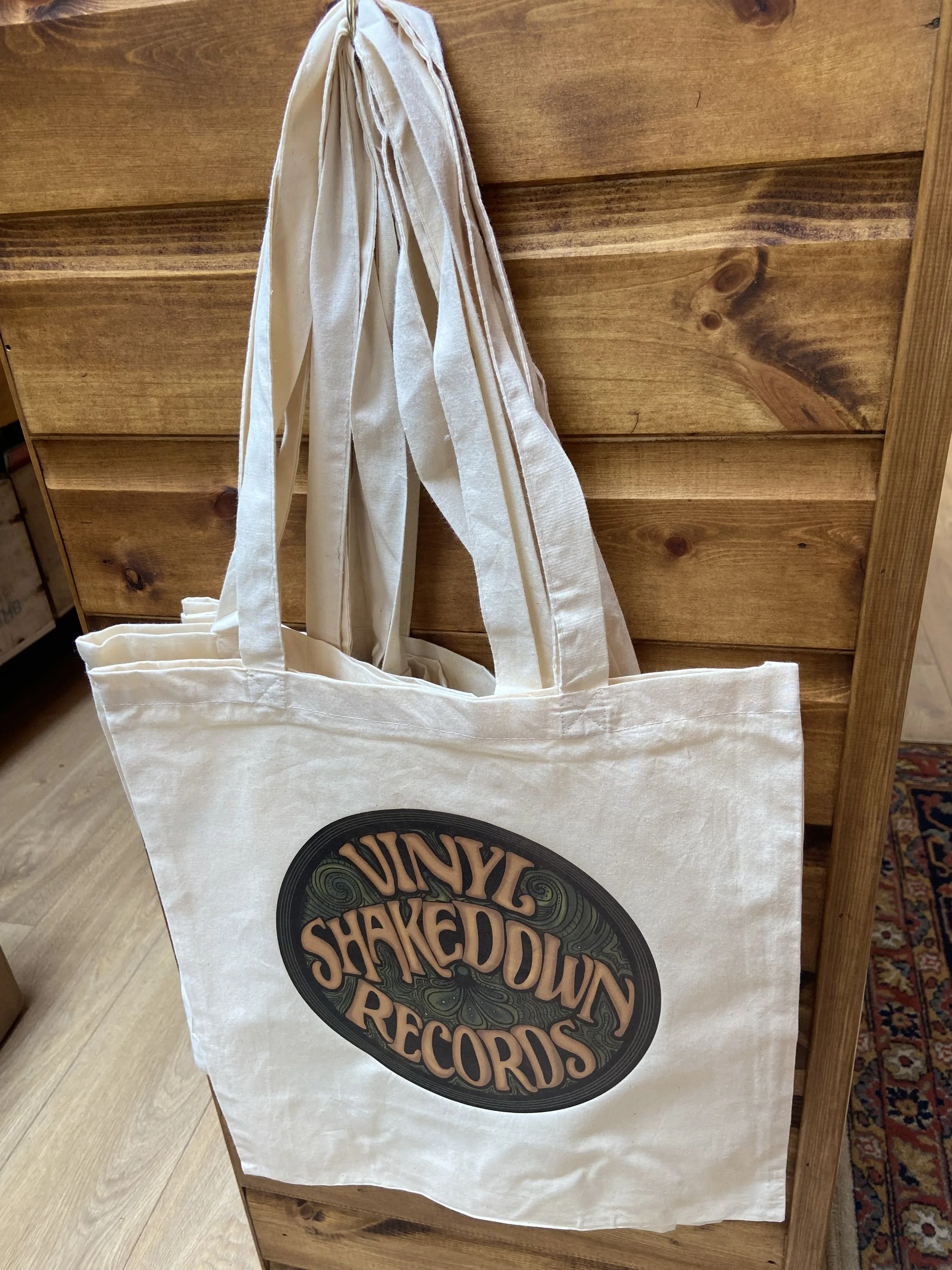 Vinyl Shakedown - Tote Shopping Bag (Natural Cotton)