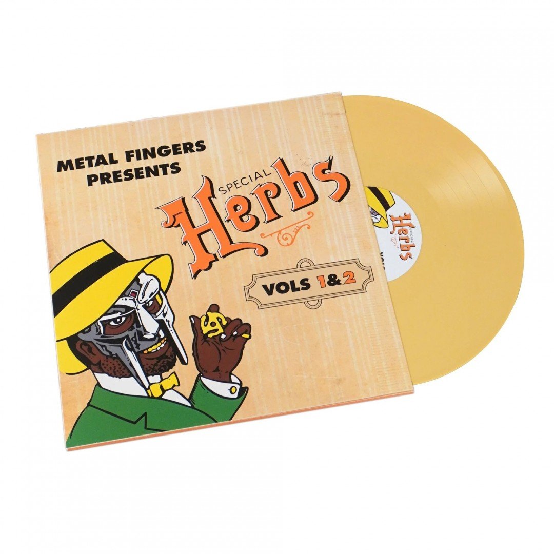 MF Doom / Metal Fingers presents 'Special Herbs Vol. 1 & 2' - 2xLP Mustard Vinyl - NEW