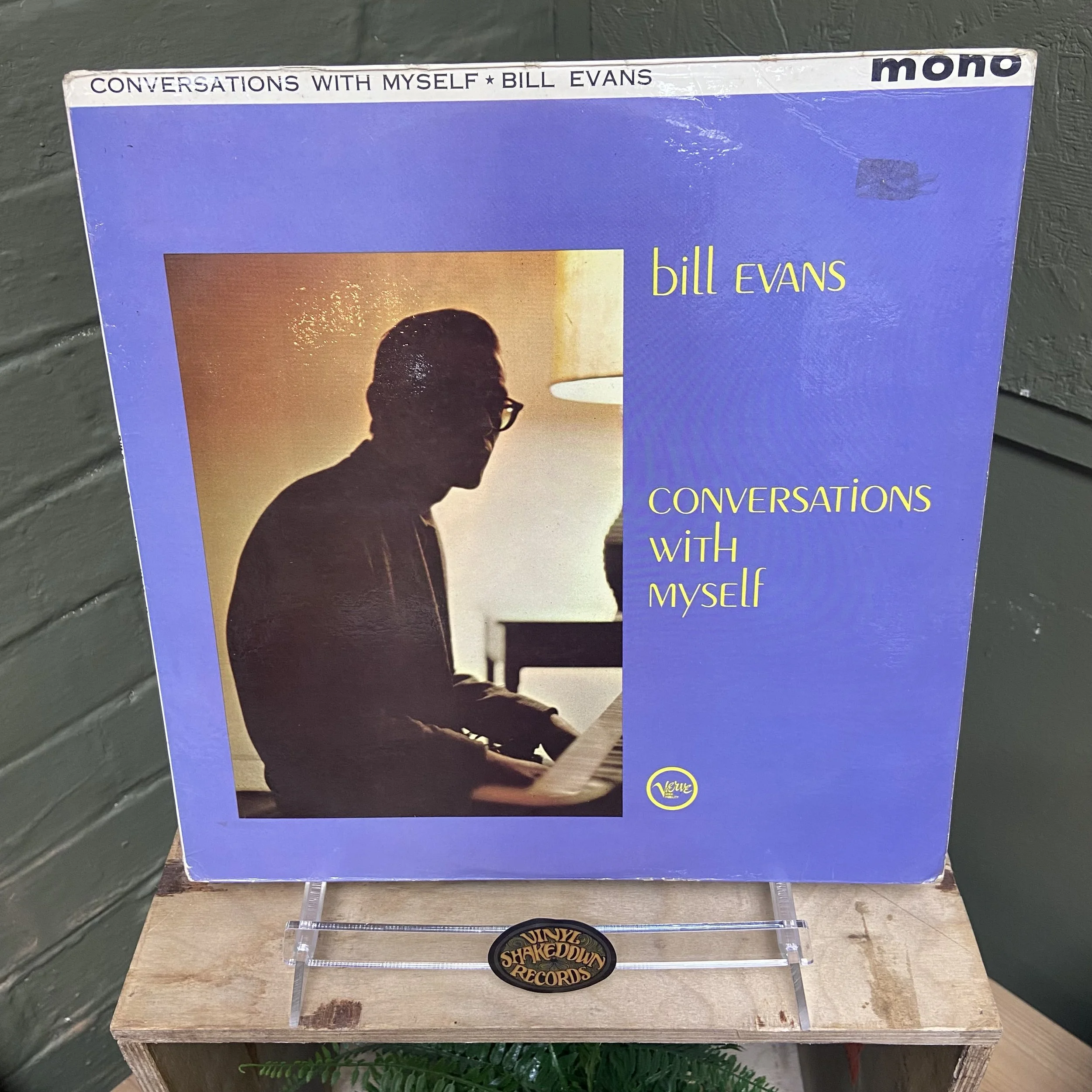 Bill Evans 'Conversations with Myself' (1963) - UK Press, MONO, Verve VLP 9054 - VG+ VINYL