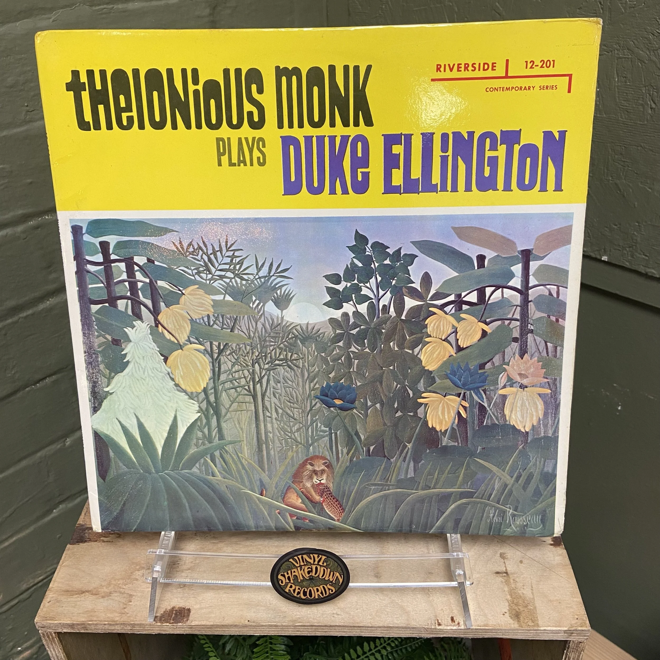 Thelonious Monk 'Thelonious Monk Plays Duke Ellington' (1959) - USA Press, MONO, Riverside RLP 12-201 - VG++ VINYL