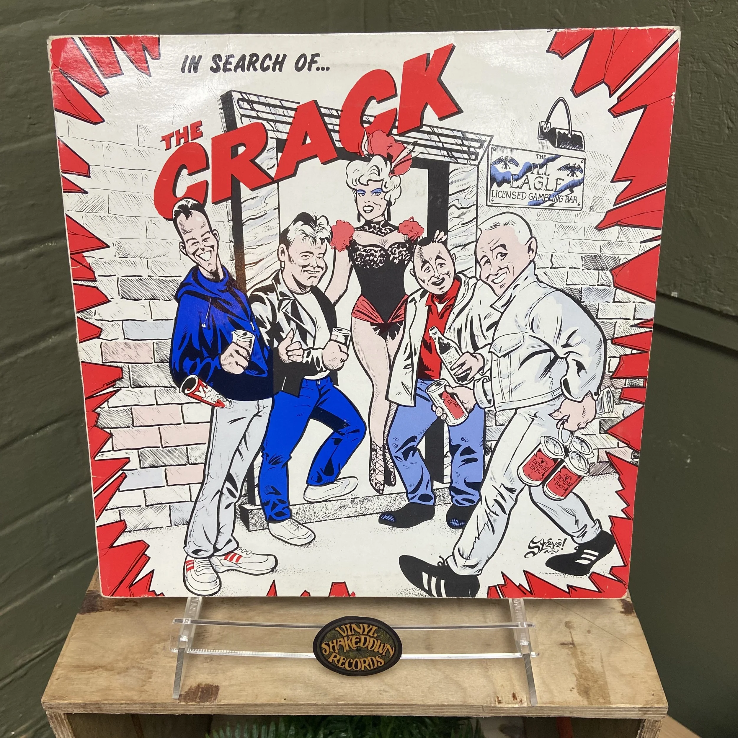 The Crack 'In Search Of...' (1989) - UK First Press, LINK LP 073, Punk - VG+ VINYL