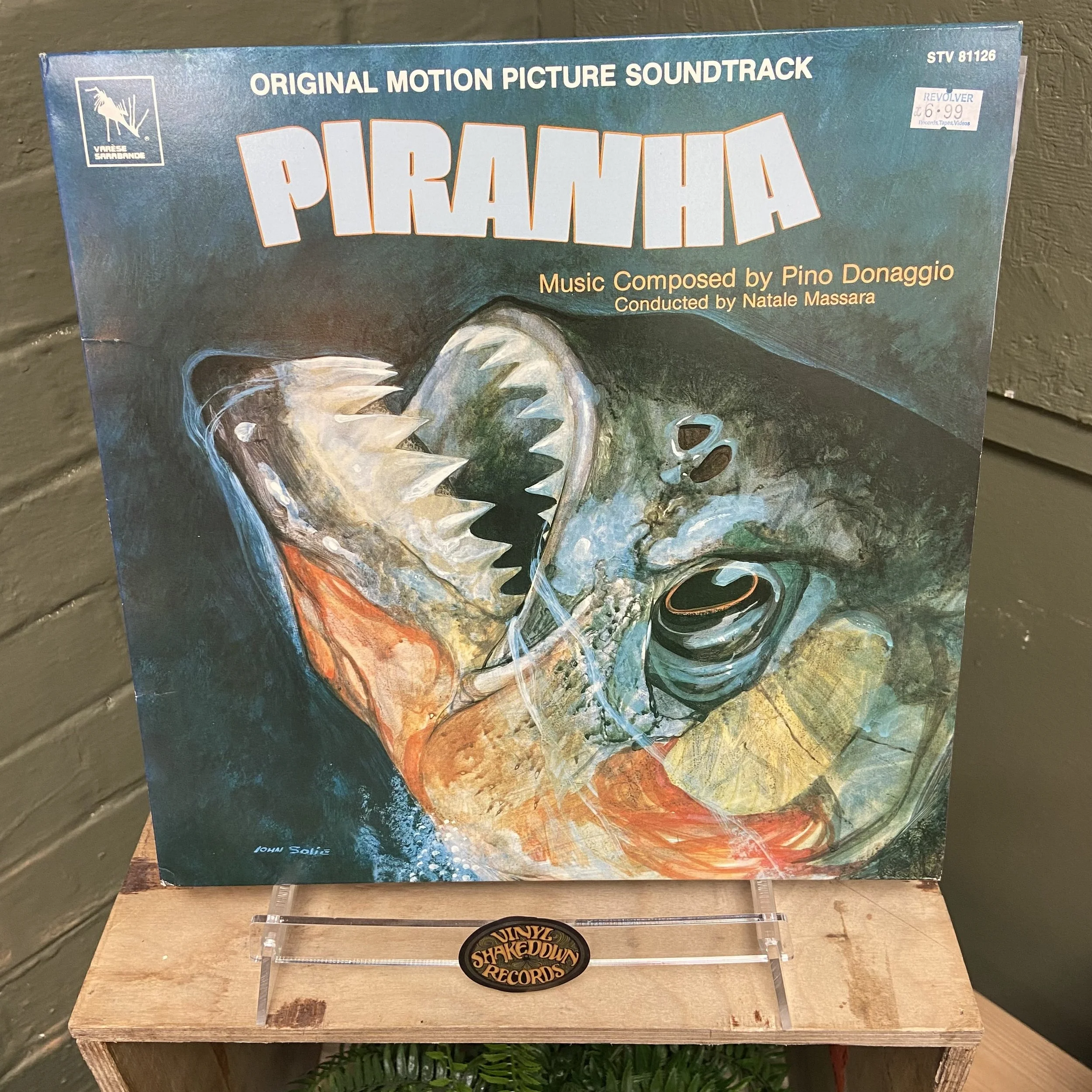 Pino Donaggio 'Piranha' Soundtrack (1979) - USA Press, STV 81126 - EX VINYL