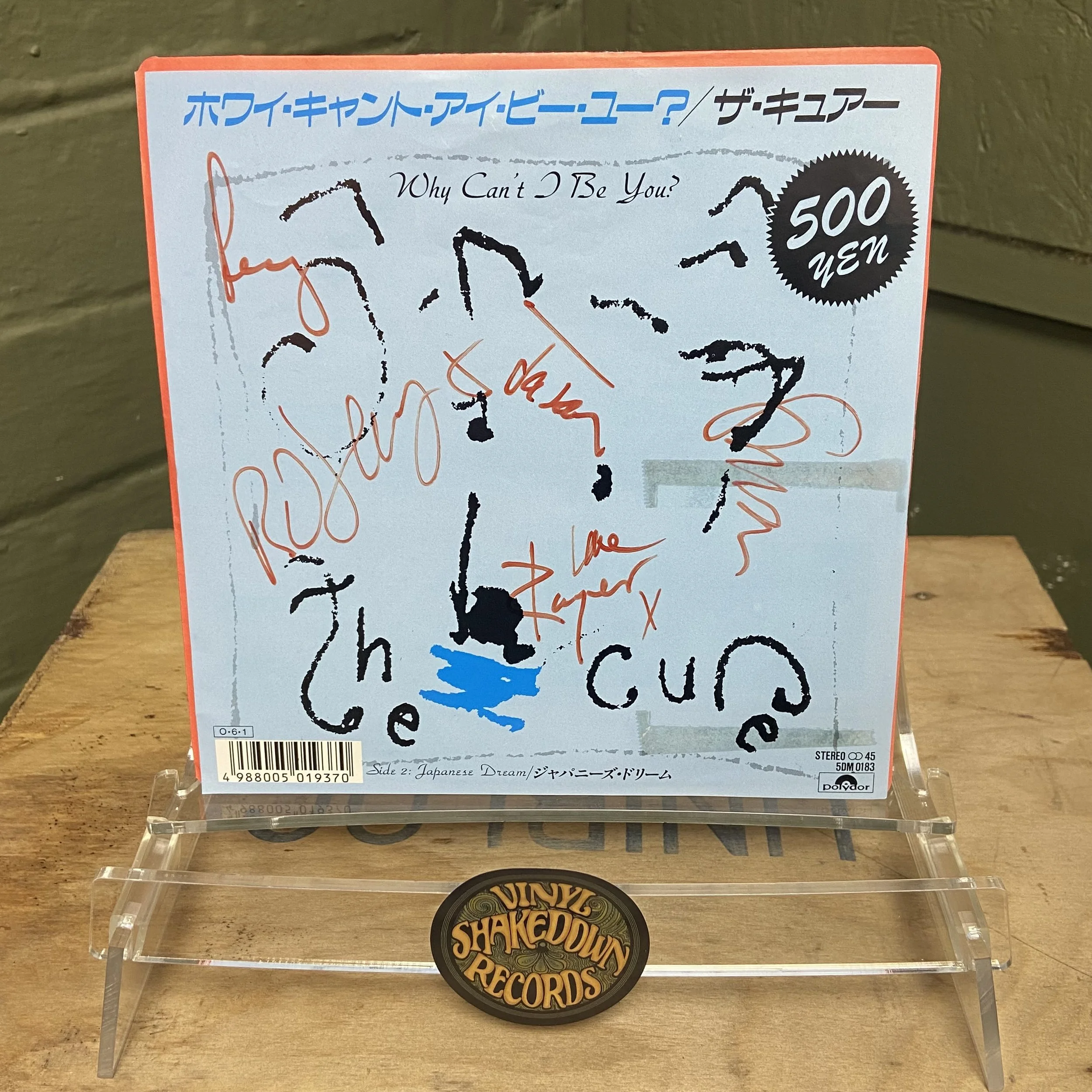 The Cure 'Why can't I be you?' FULLY SIGNED Japan 7