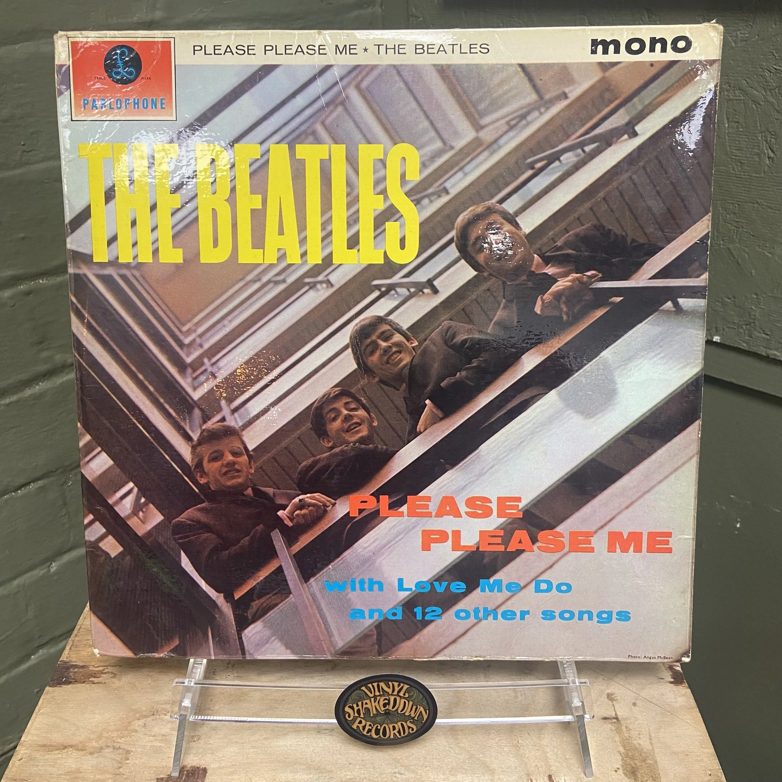 The Beatles 'Please Please Me' (1963) - UK First Press MONO, Black & Gold Label, Dick James Labels, Angus McBean aligned Right - VG+ VINYL