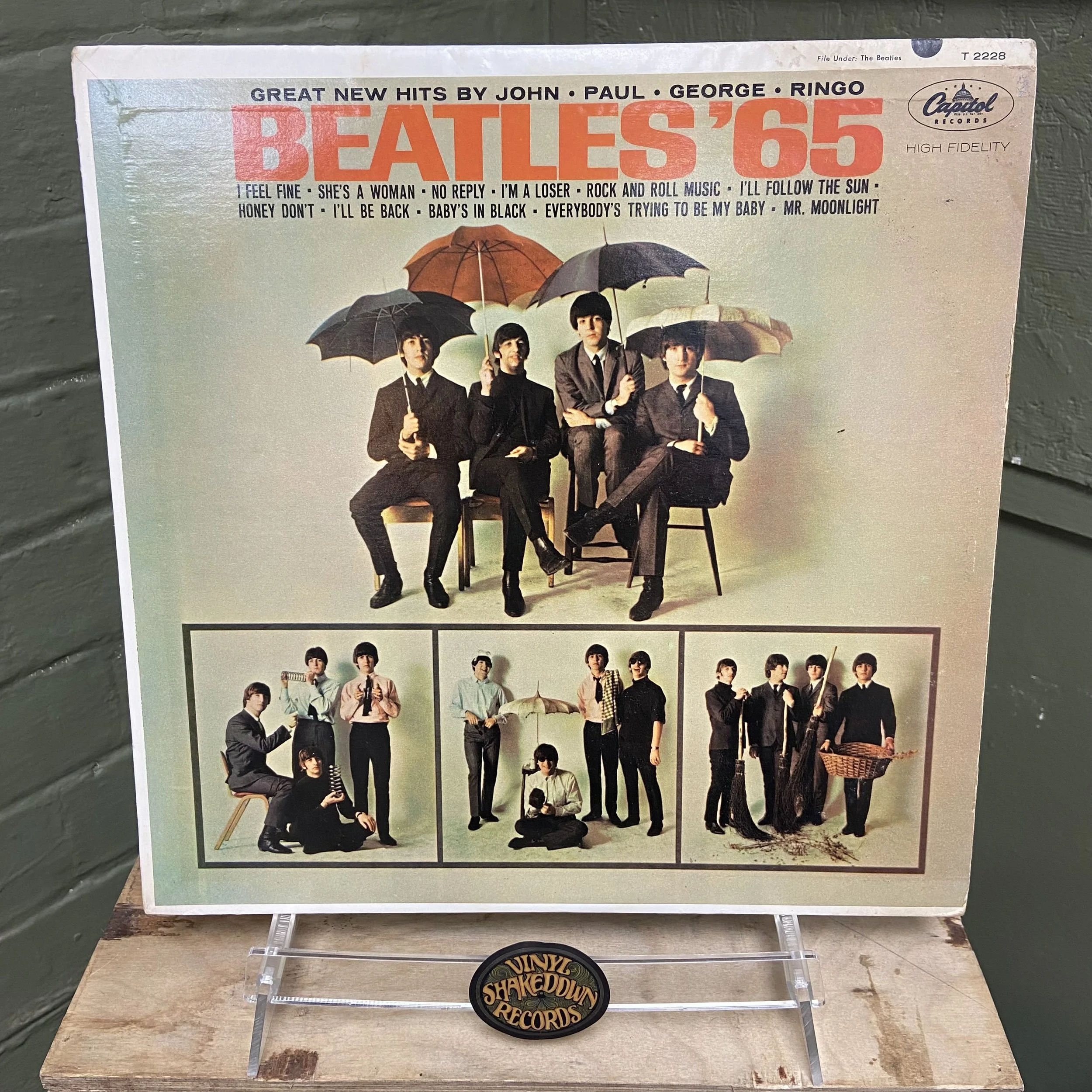 The Beatles 'Beatles '65' (1964) - USA MONO Rockaway Press with Inner, T-2228 - VG+ VINYL
