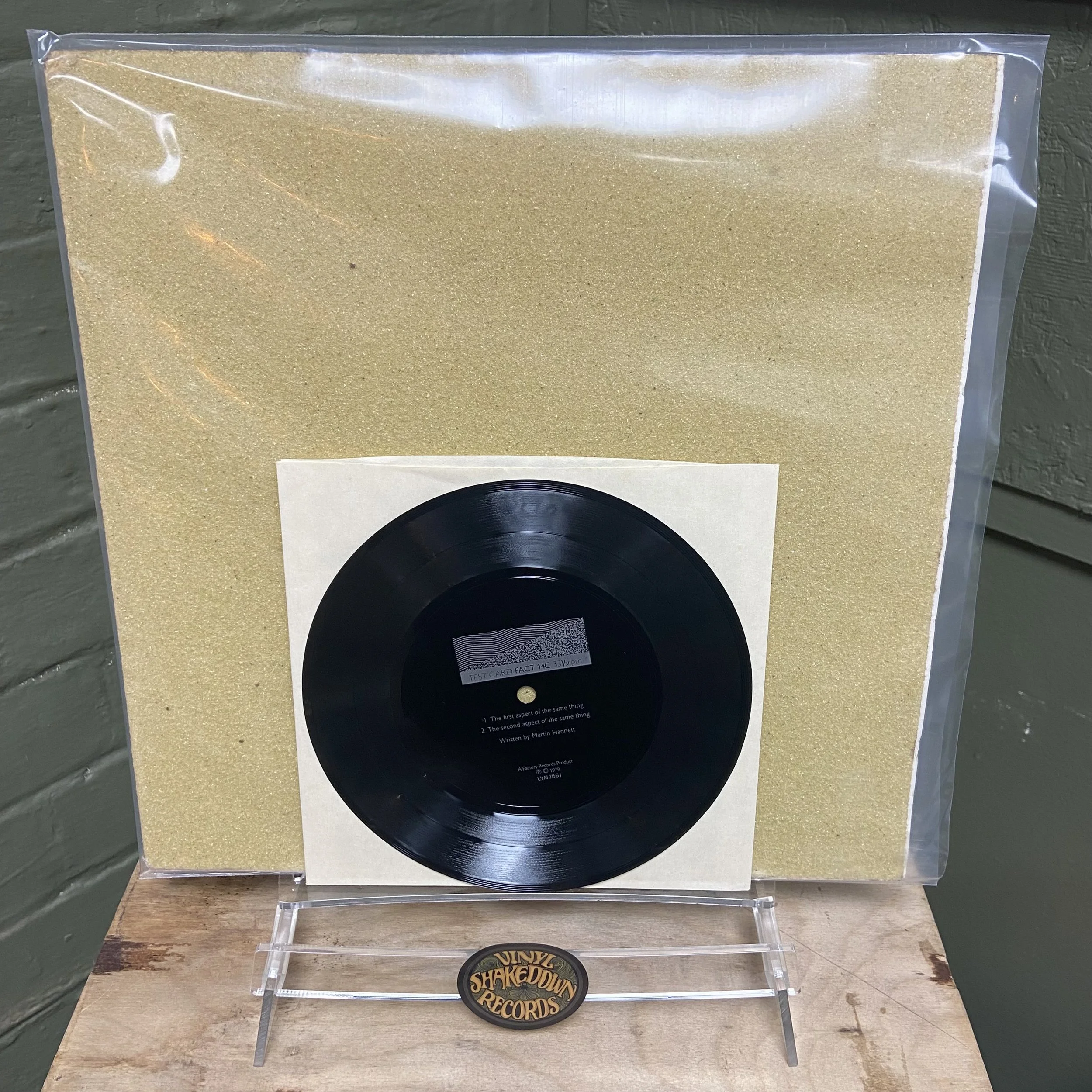 The Durutti Column 'The Return of The Durutti Column' UK First Press - Sandpaper Sleeve with Flexi (1980) VG+