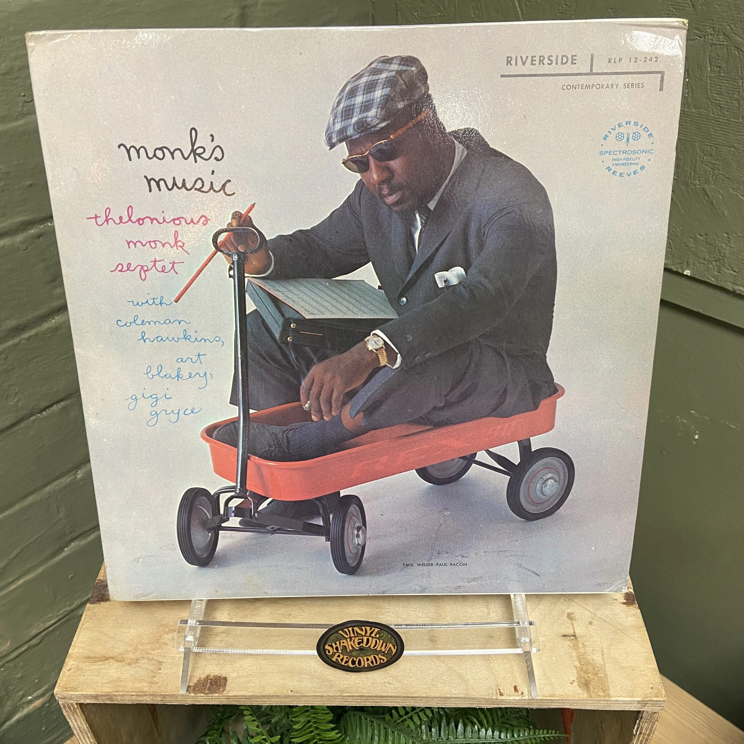 Thelonious Monk Septet 'Monk's Music' (1961) - UK Press, MONO, Riverside RLP 12-242, Reissue - VG+ VINYL