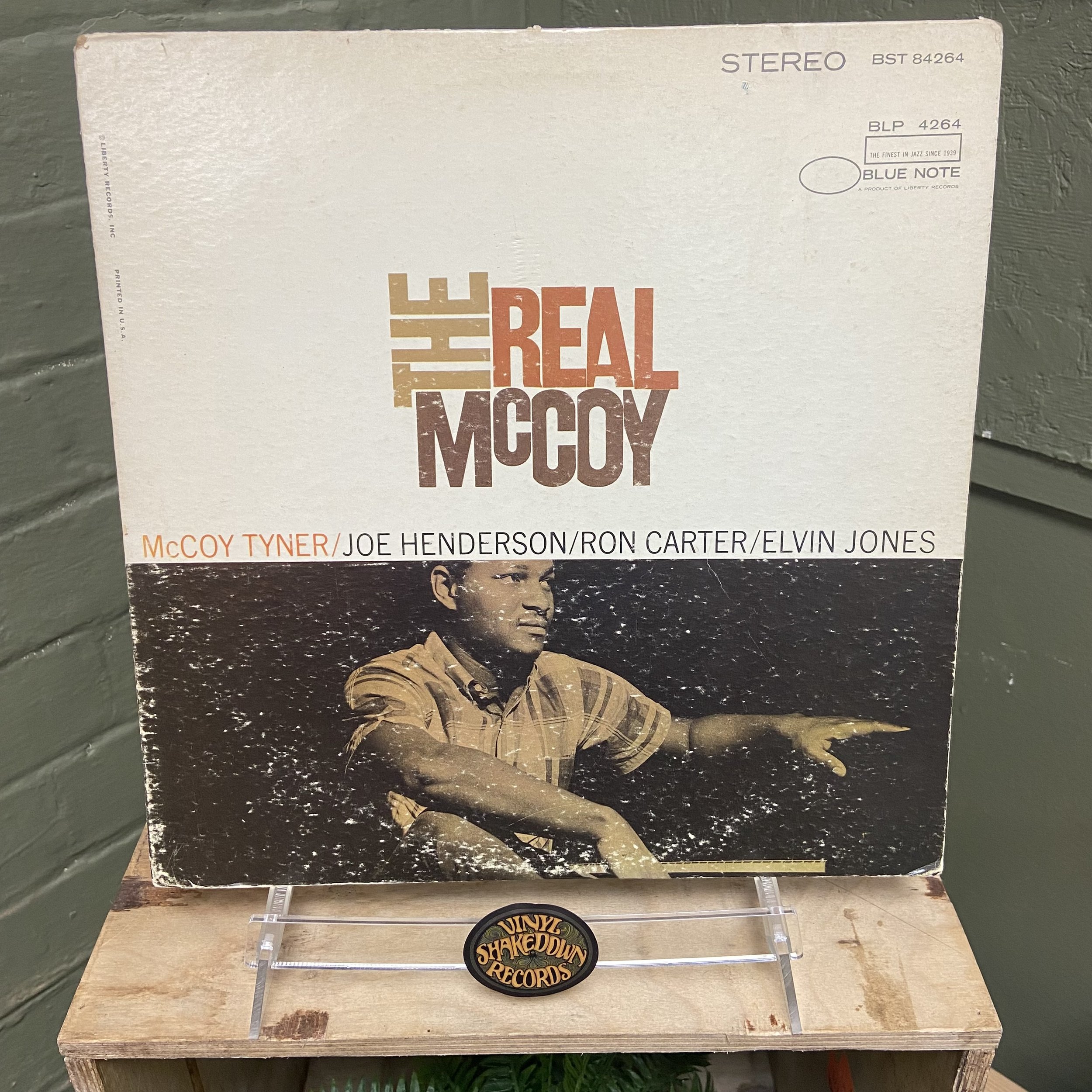 McCoy Tyner 'The Real McCoy' (1967) - USA First Press, Stereo, Blue Note BLP 4264, Van Gelder Stamps - VG+ VINYL