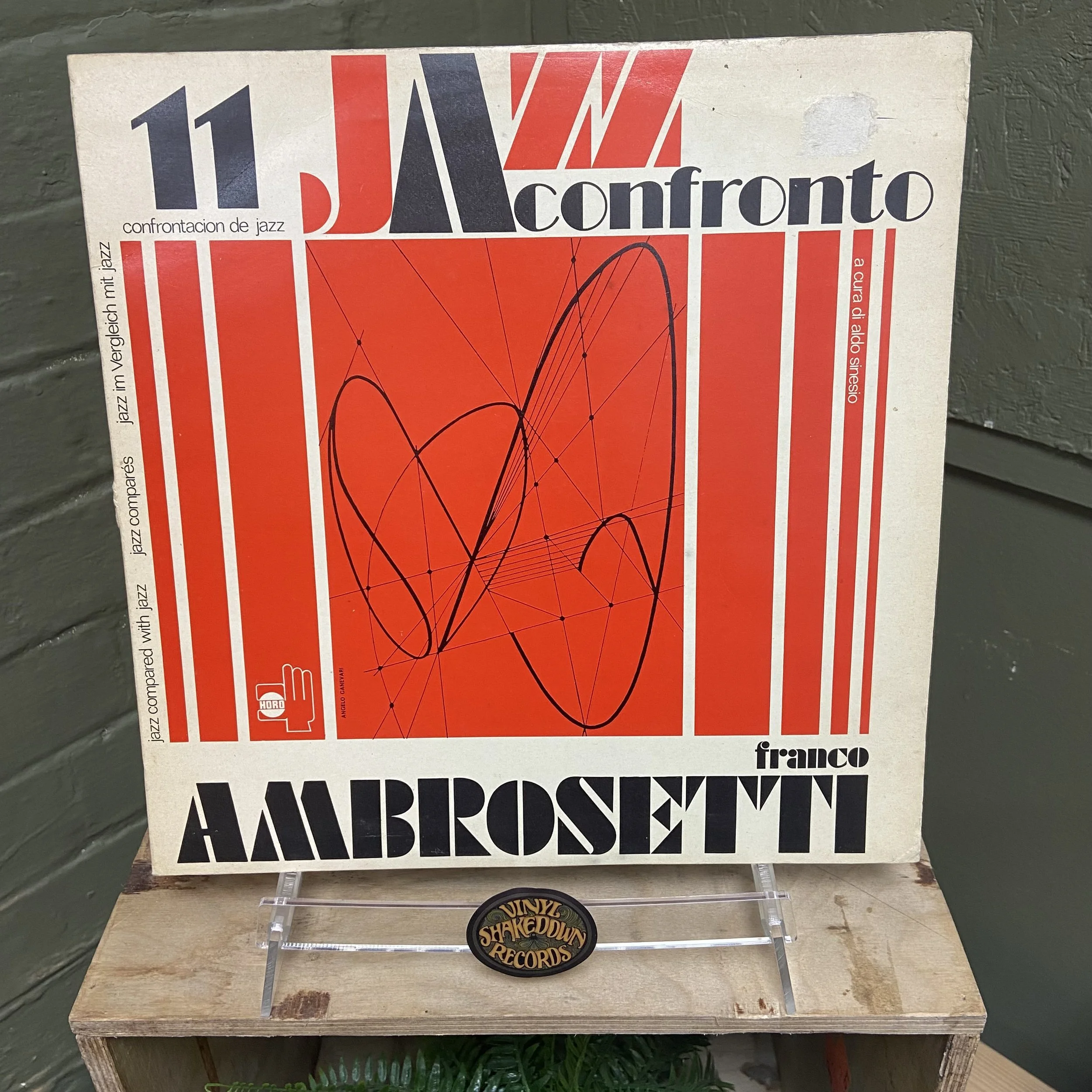 Franco Ambrosetti 'Jazz A Confronto' (1974) - Italian Press, Horo HLL 101-11, STEREO, Jazz Fusion - EX VINYL