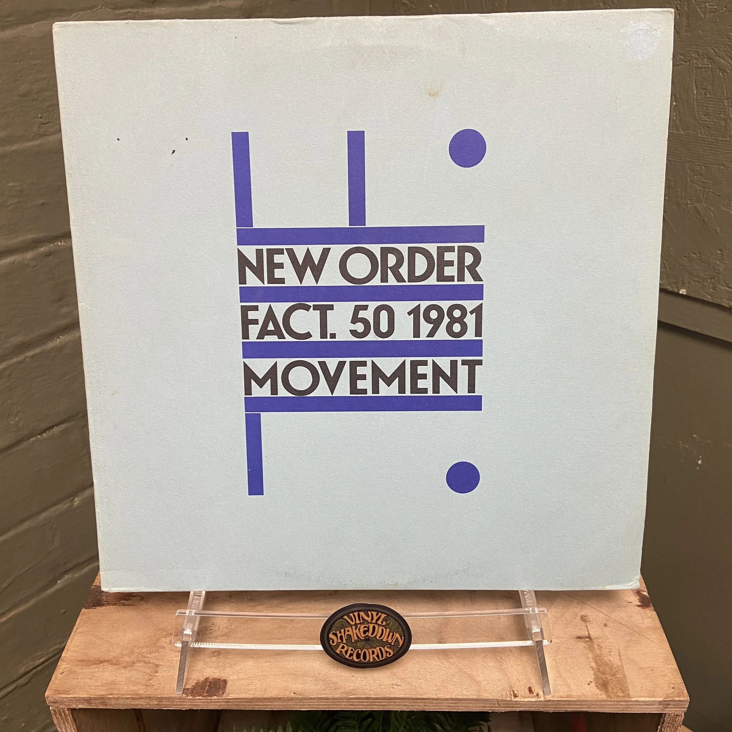 New Order 'Movement' (1981) - UK Press with Inner, A3 / B3 Matrix - EX VINYL
