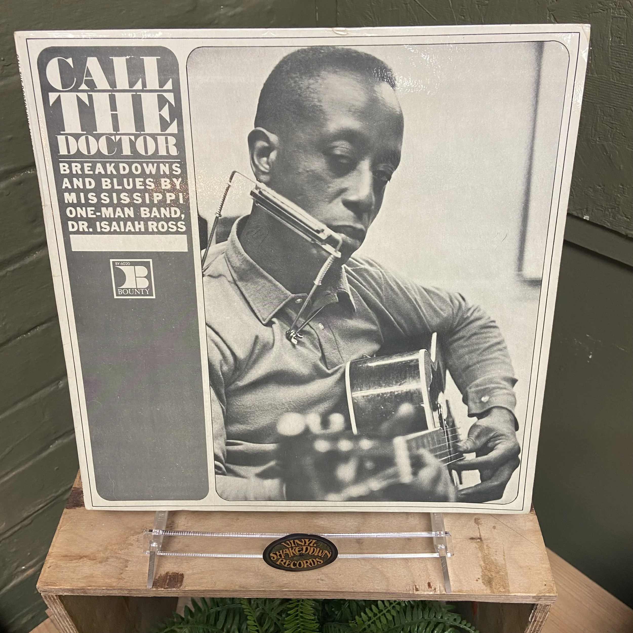 Dr Isaiah Ross 'Call The Doctor' (1966) - UK Press Label Variant, Bounty BY 6020 - EX VINYL (Delta Blues) NEAR MINT