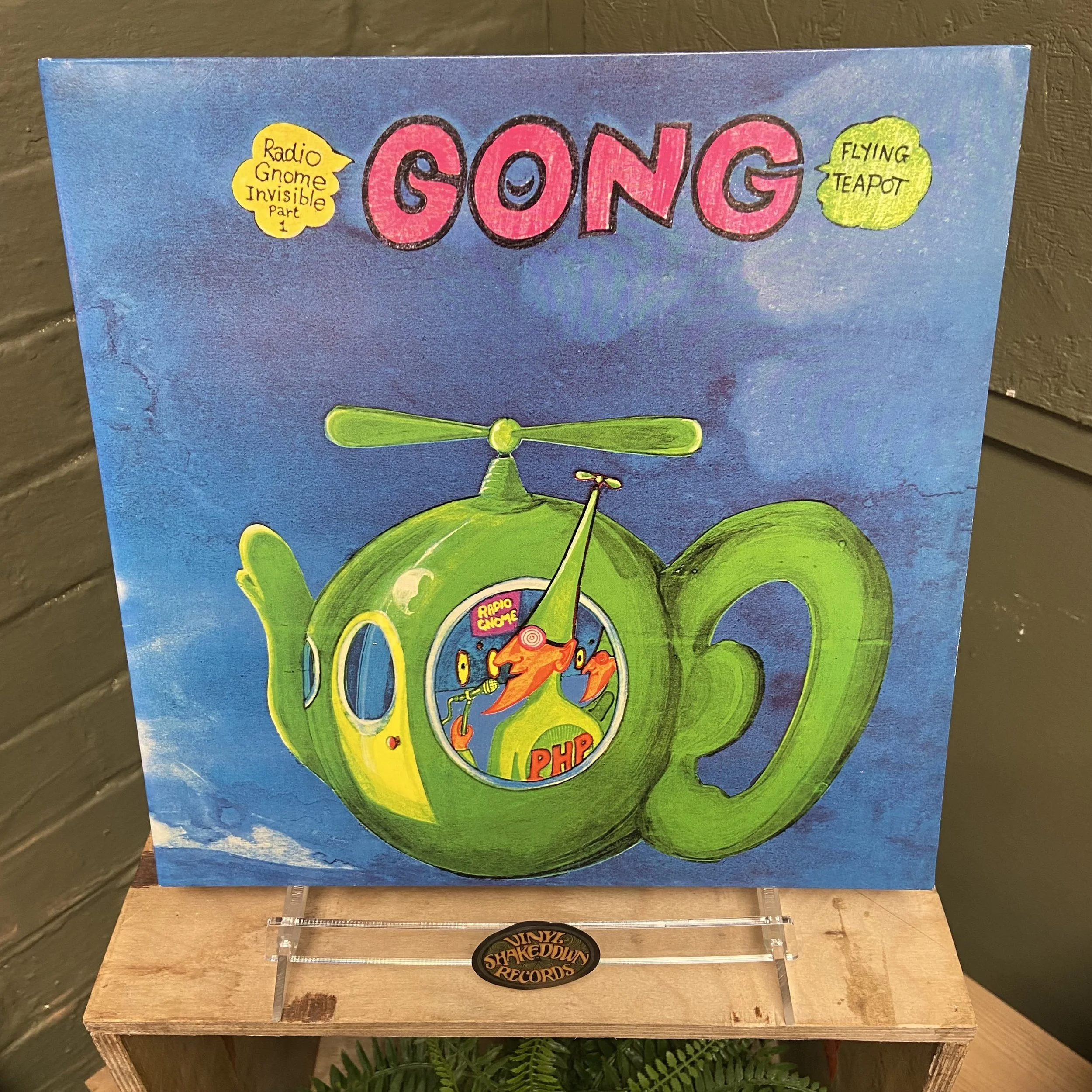 Gong 'Flying Teapot (Radio Gnome Invisible Part 1)' (1999) - Italian Gatefold Press, Reissue 2xLP - EX VINYL (Psych)