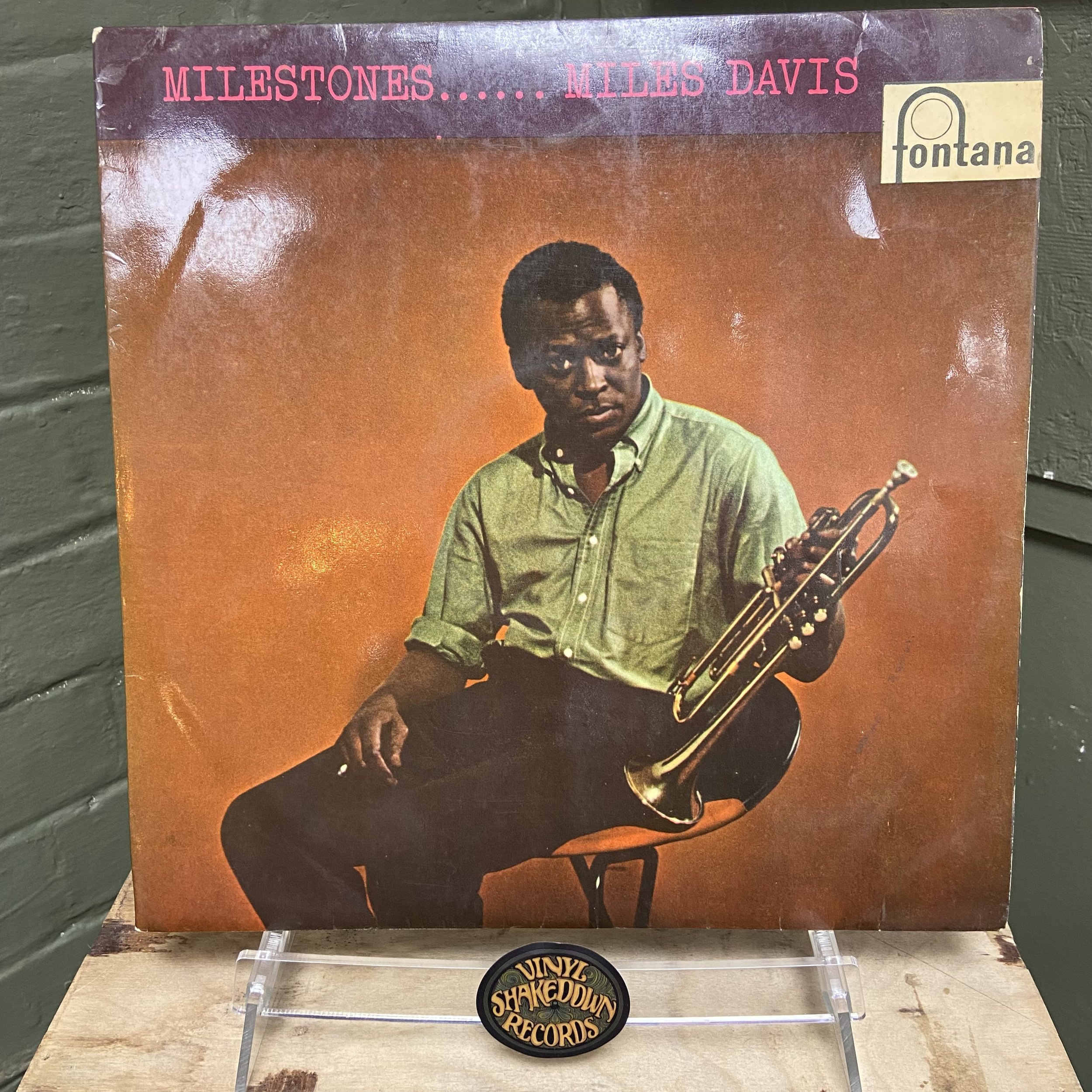 Miles Davis 'Milestones' (1959) - UK Press, Fontana TFL.5035 - VG+ VINYL