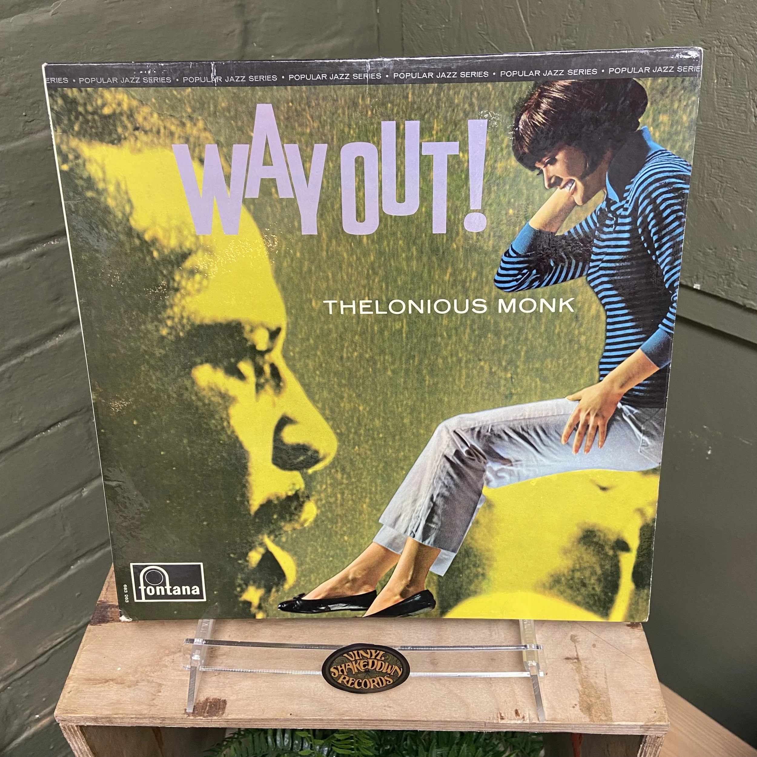 Thelonious Monk 'Way Out!' (1965) - UK Press, MONO, Fontana FJL.113 - EX VINYL