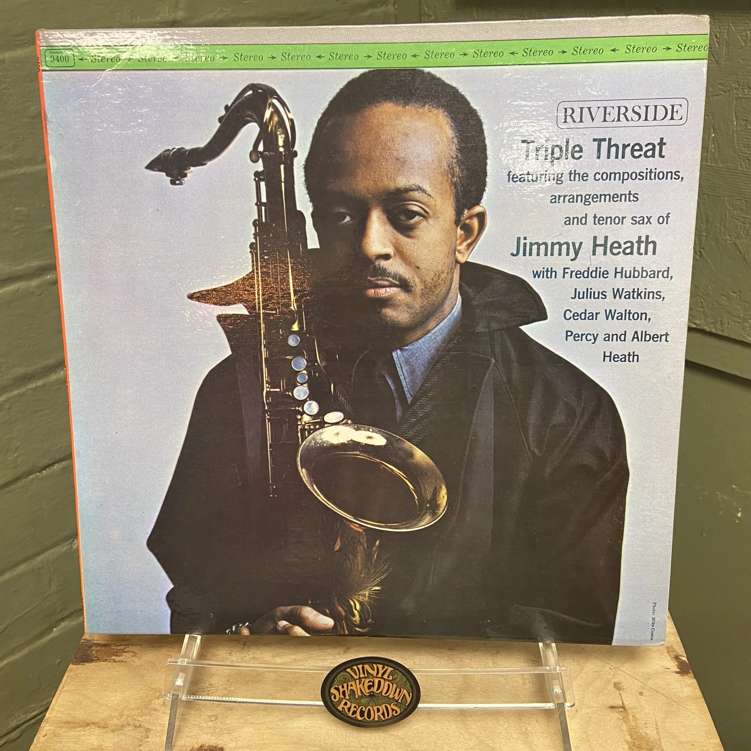 Jimmy Heath 'Triple Threat' - (1961) European Press, VG+ - VINYL