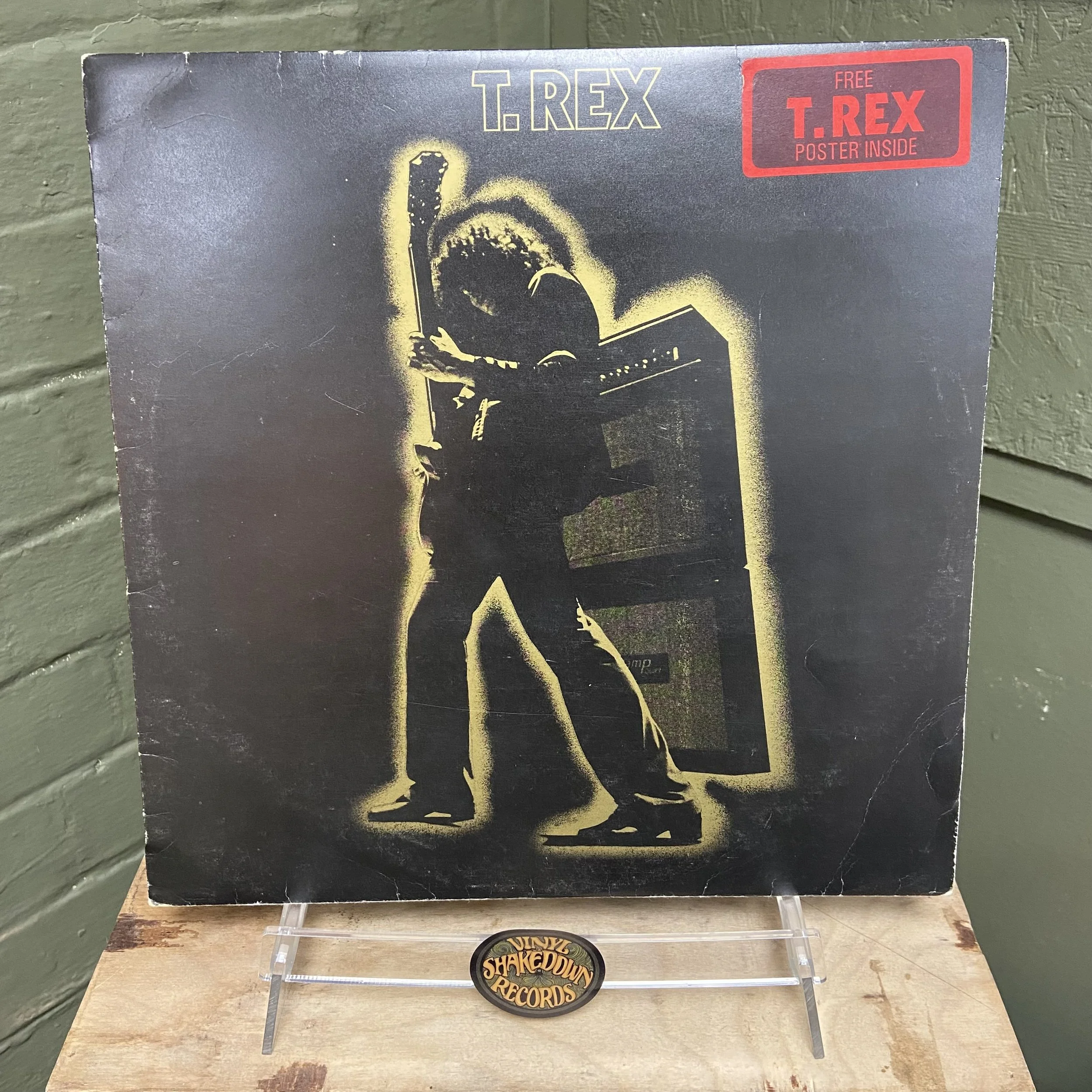 T-Rex 'Electric Warrior' UK First Press A2U/B2U with Inner & Poster (1971) EX