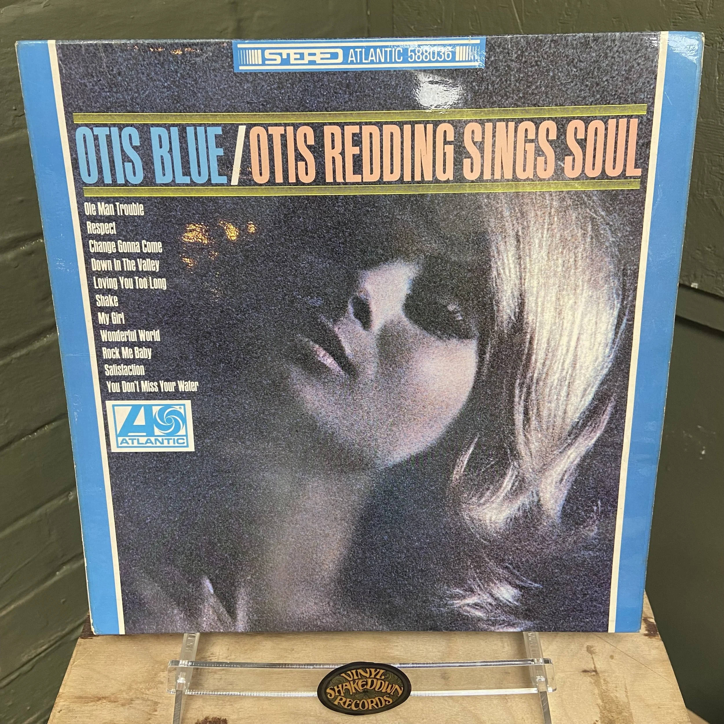 Otis Redding 'Otis Blue' (1966) - UK Press, STEREO, A1 / B1 Matrix, Atlantic Plum Labels - EX VINYL