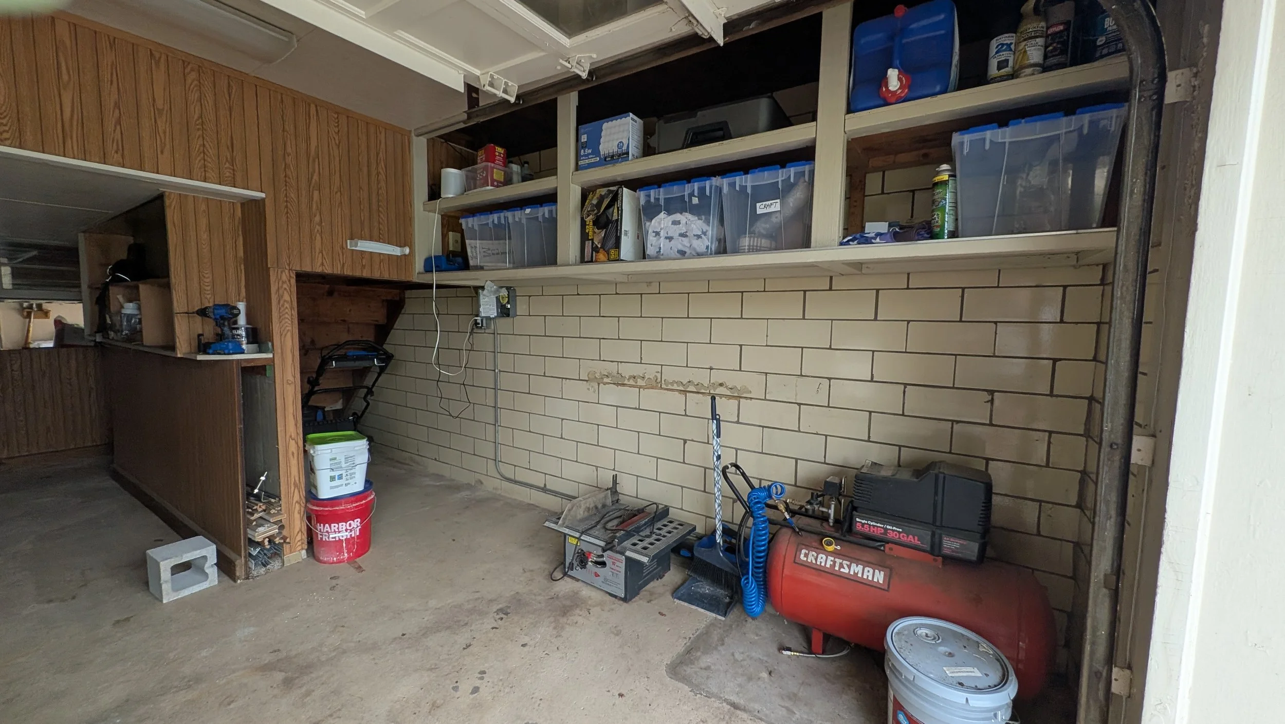 Garage organization and decluttering project completed by The Calm Home Company