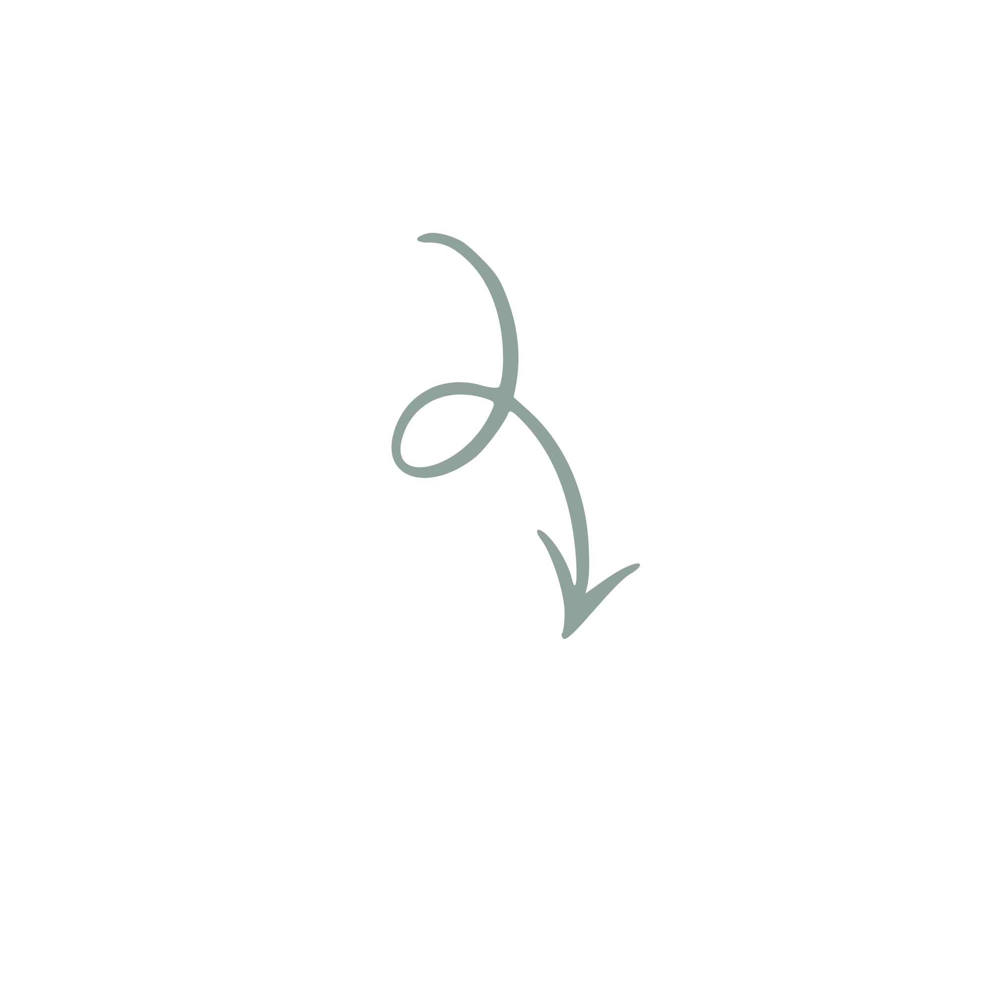 Black background with a light green abstract line drawing of a floral design.