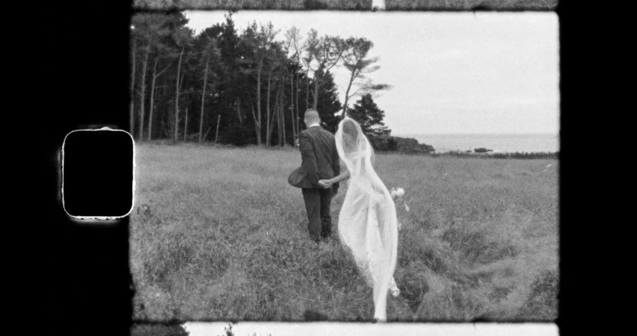 sea ranch wedding on super 8 film