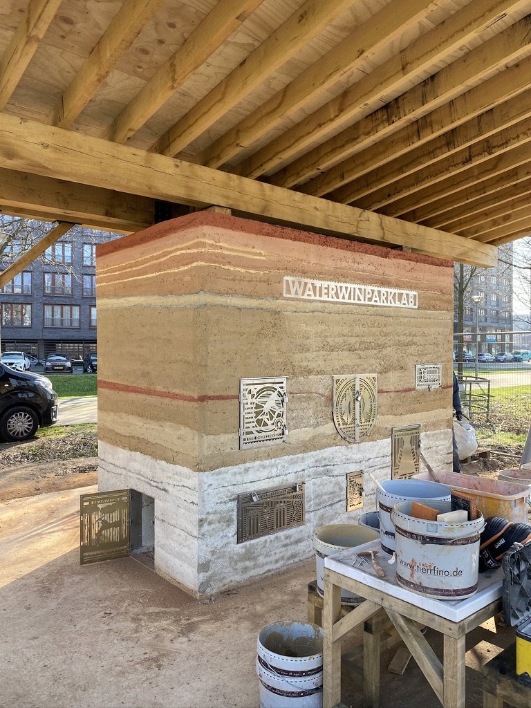Stampleem educatie project met stampleem look techniek doormiddel van pigmenten
