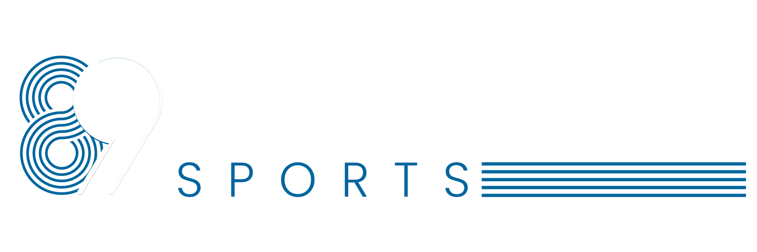 FIGHTYINE SPORTS logo with stylized number 9 and horizontal lines in black, white, and blue