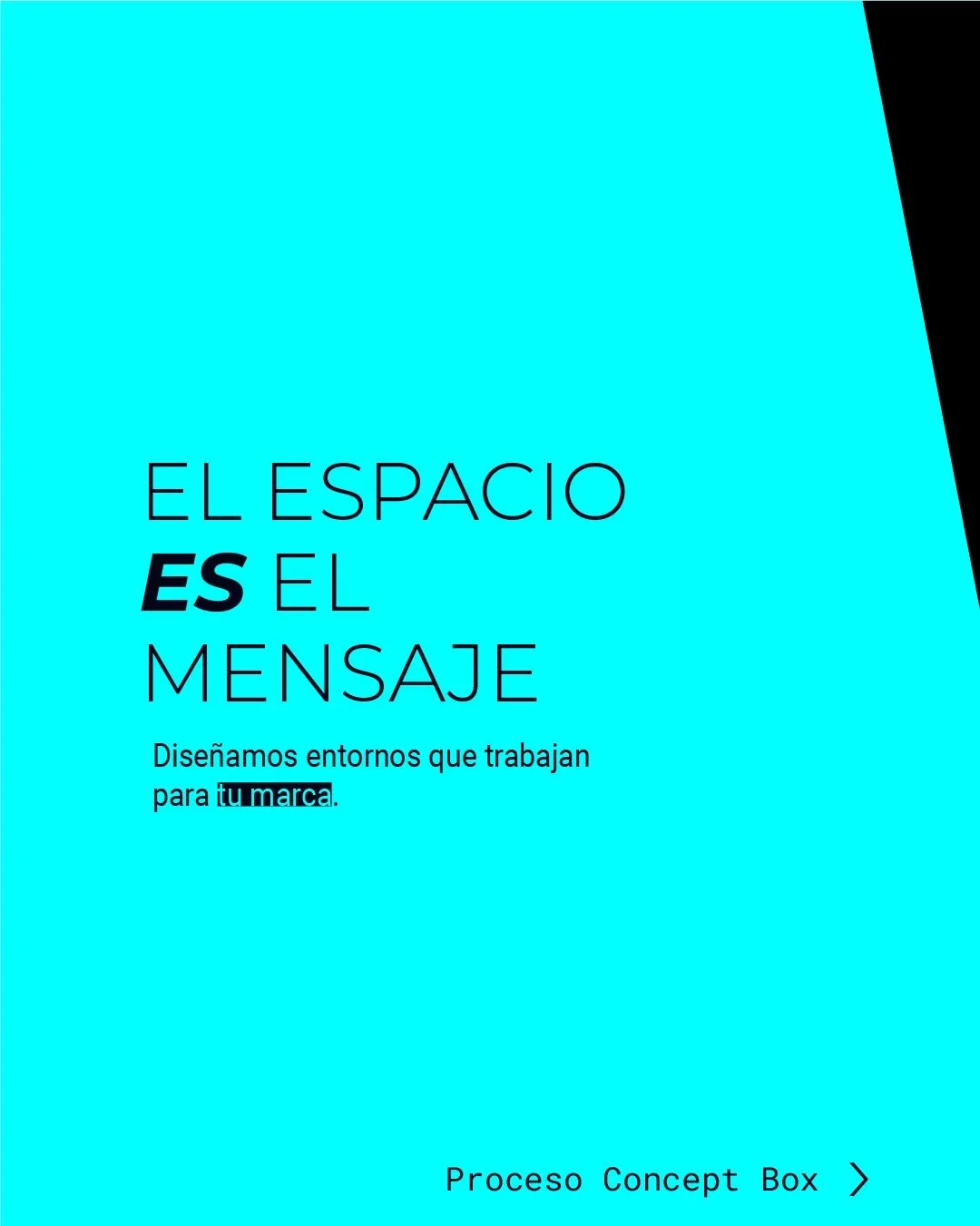 Un espacio bonito que no vende es decoraci&oacute;n cara.

En Concept Box dise&ntilde;amos desde los objetivos de tu negocio, no desde la est&eacute;tica. Entendemos al usuario del espacio antes de trazar una l&iacute;nea. Del concepto a la entrega: 