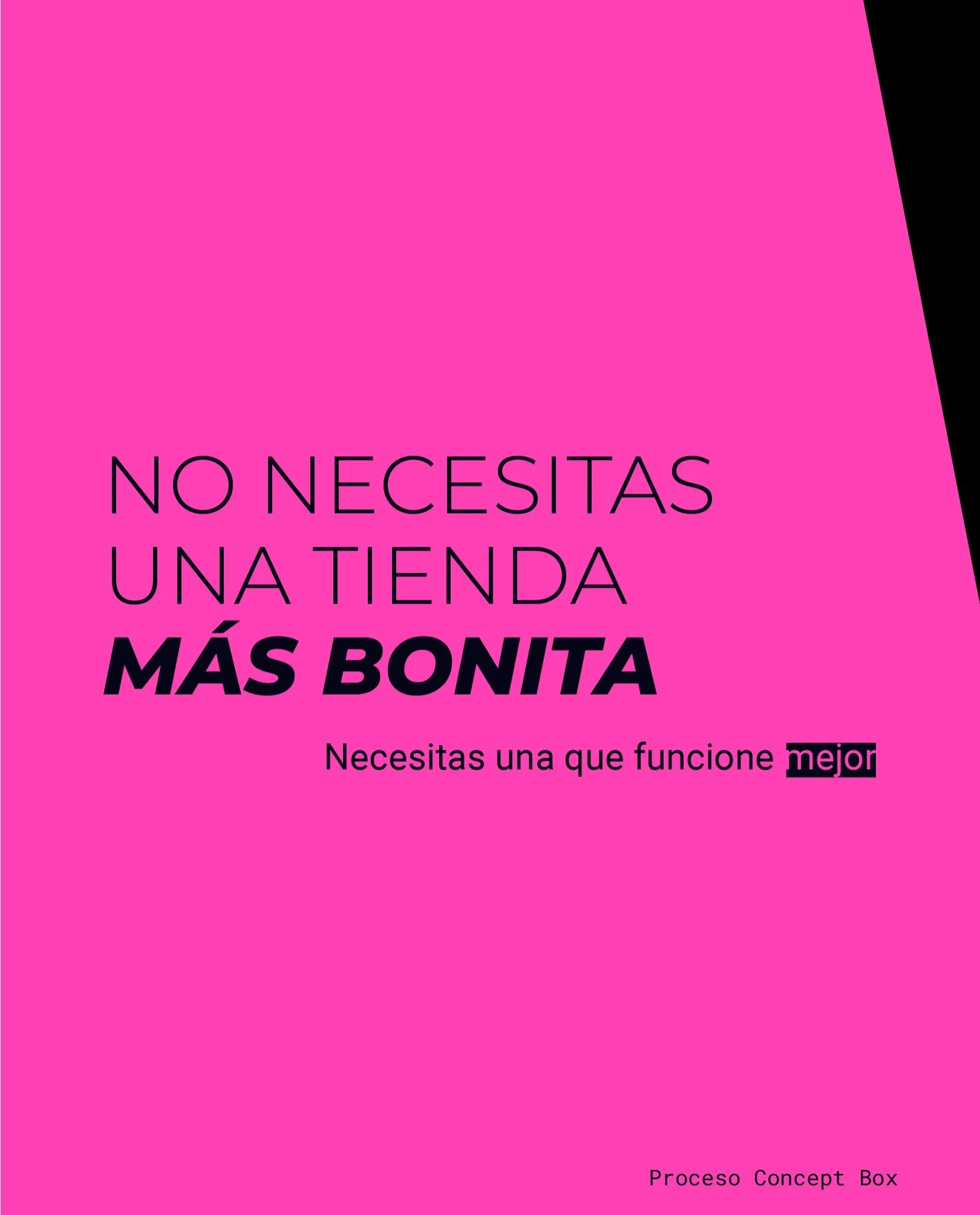 Muchos negocios crecen antes de tener un sistema claro para sus espacios.

Y eso termina reflej&aacute;ndose en tiendas inconsistentes, costos innecesarios y experiencias desconectadas de la marca.

Por eso en Concept Box no empezamos dise&ntilde;and