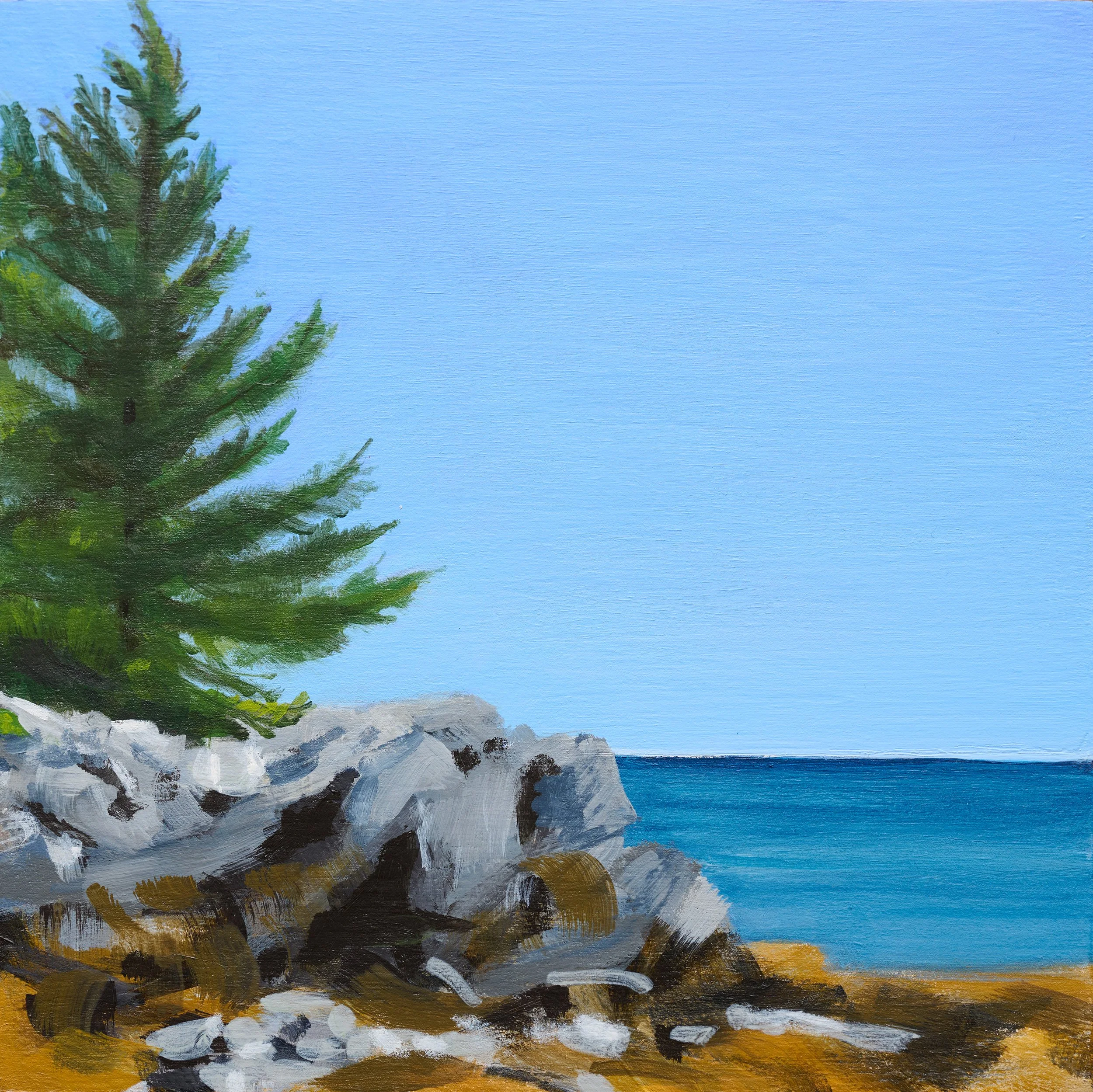 LOWER GOOSE ISLAND | 8" x 8" | ACRYLIC ON BIRCH PANEL | $250
