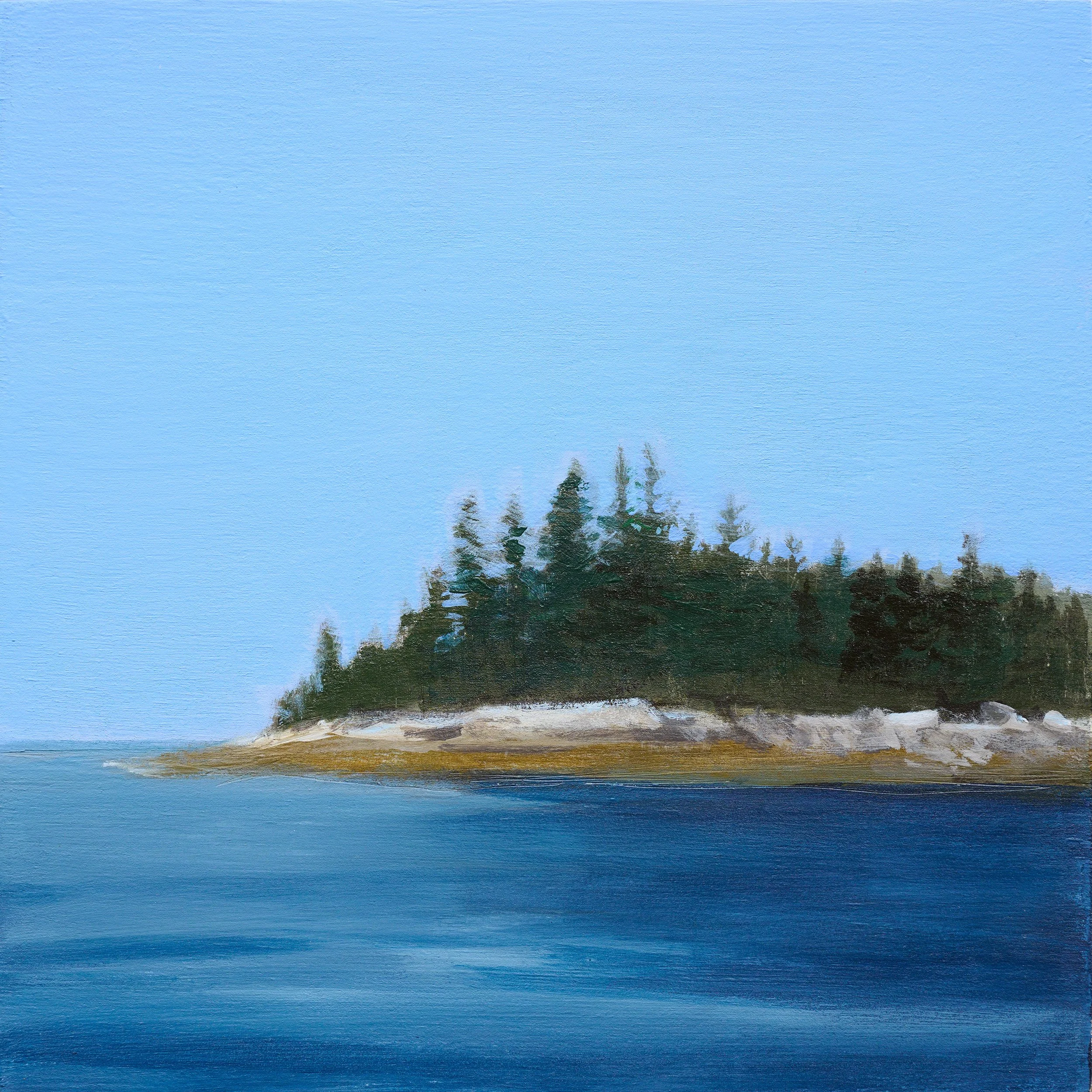 MERCHANT ISLAND | 8" x 8" | ACRYLIC ON BIRCH PANEL | SOLD