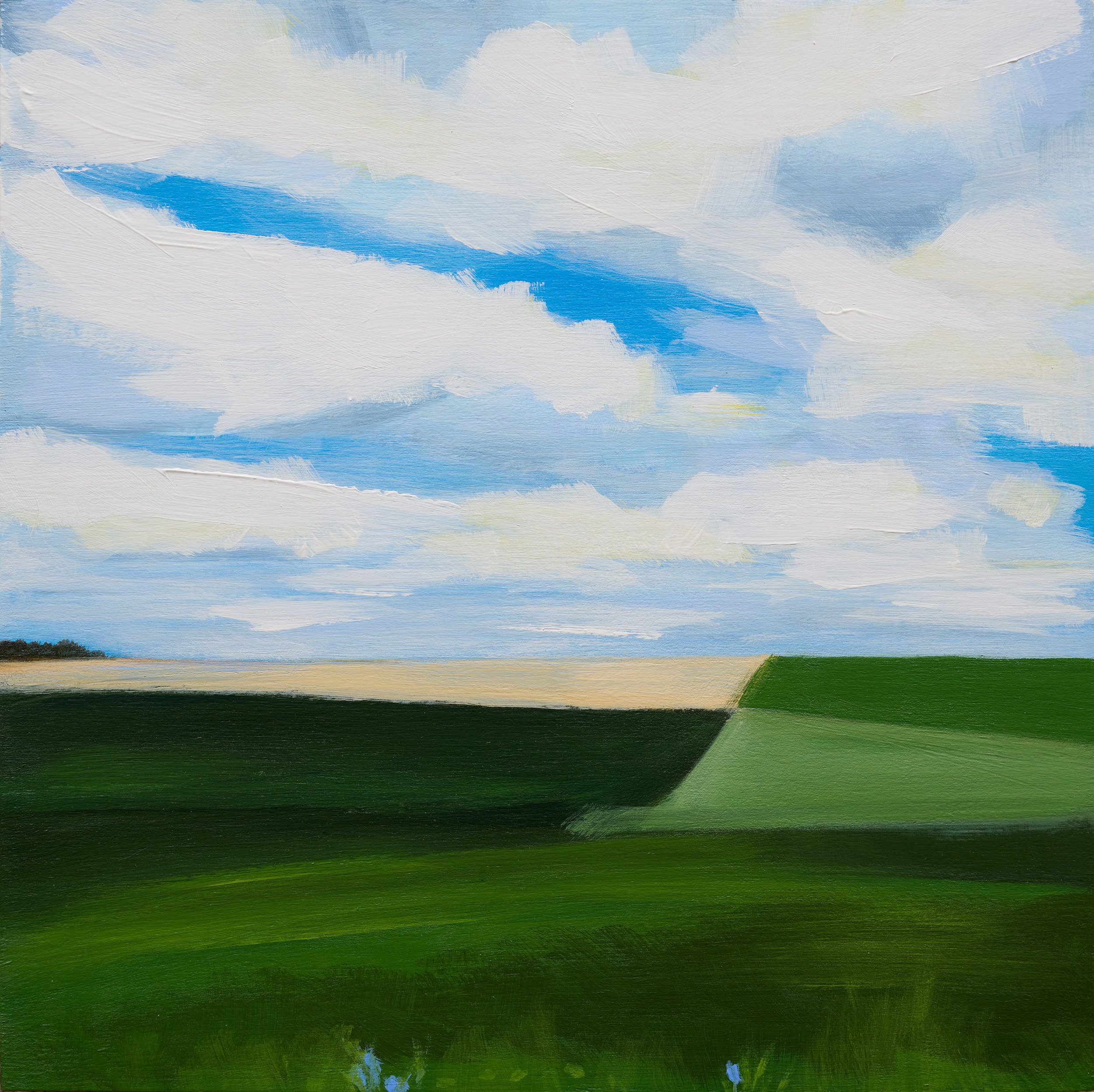 WISCONSIN FIELD #1 | 10" x 10" | ACRYLIC ON BIRCH PANEL | $275