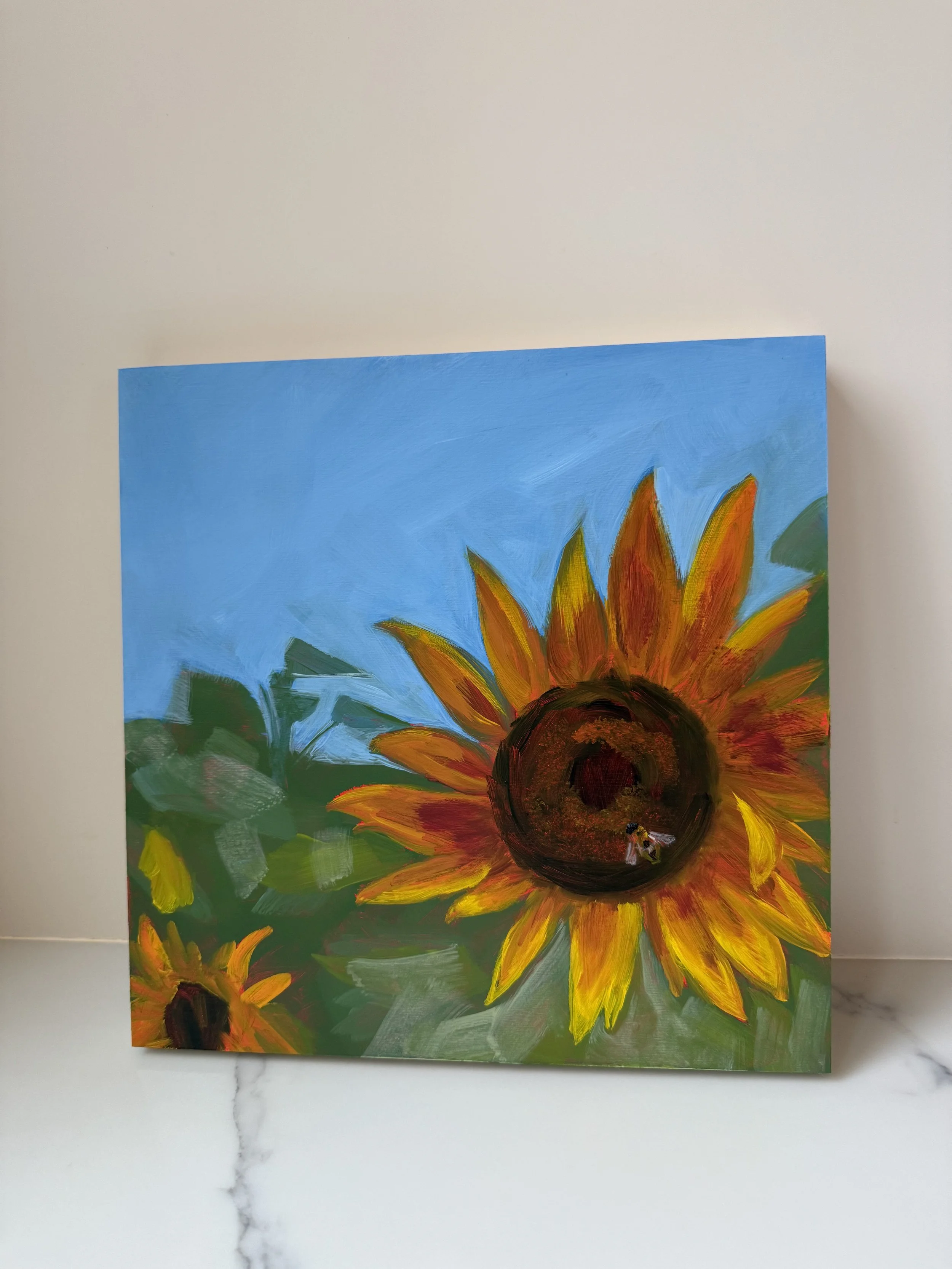HONEY BEE | 10" x 10" | ACRYLIC ON BIRCH PANEL | $225
