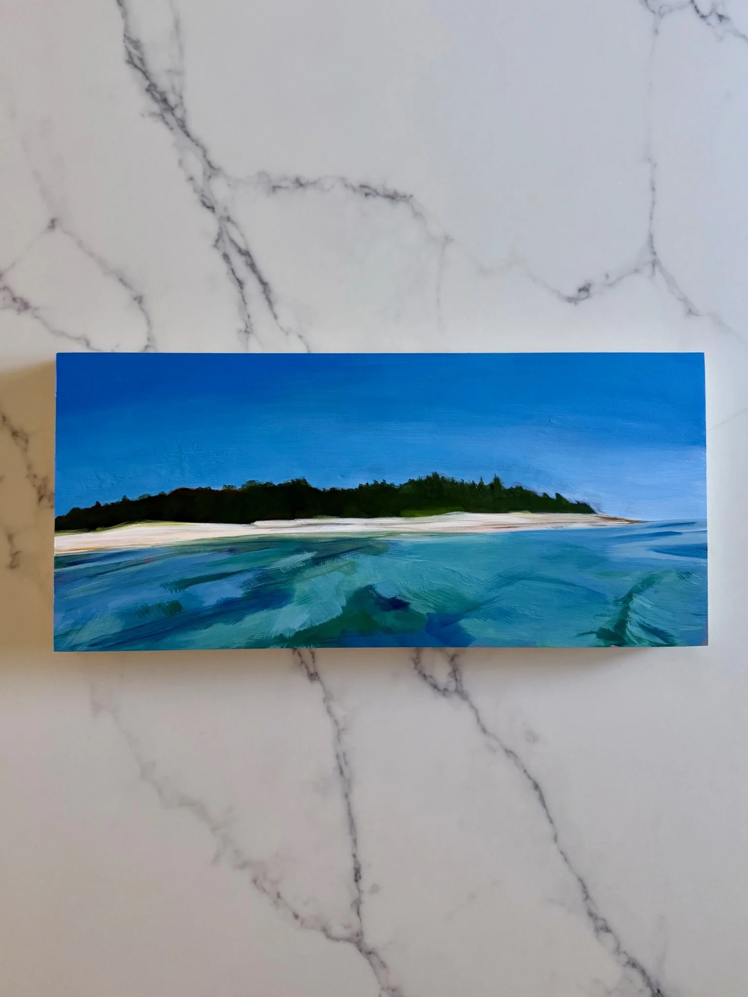 KIMBALL ISLAND | 10" x 22" | ACRYLIC ON BIRCH PANEL | $675